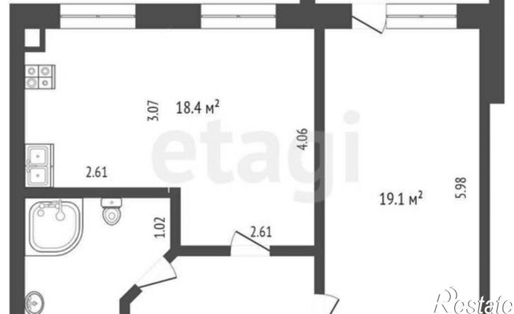 2-комн квартира ул Шахтерская, 2,  д. 2