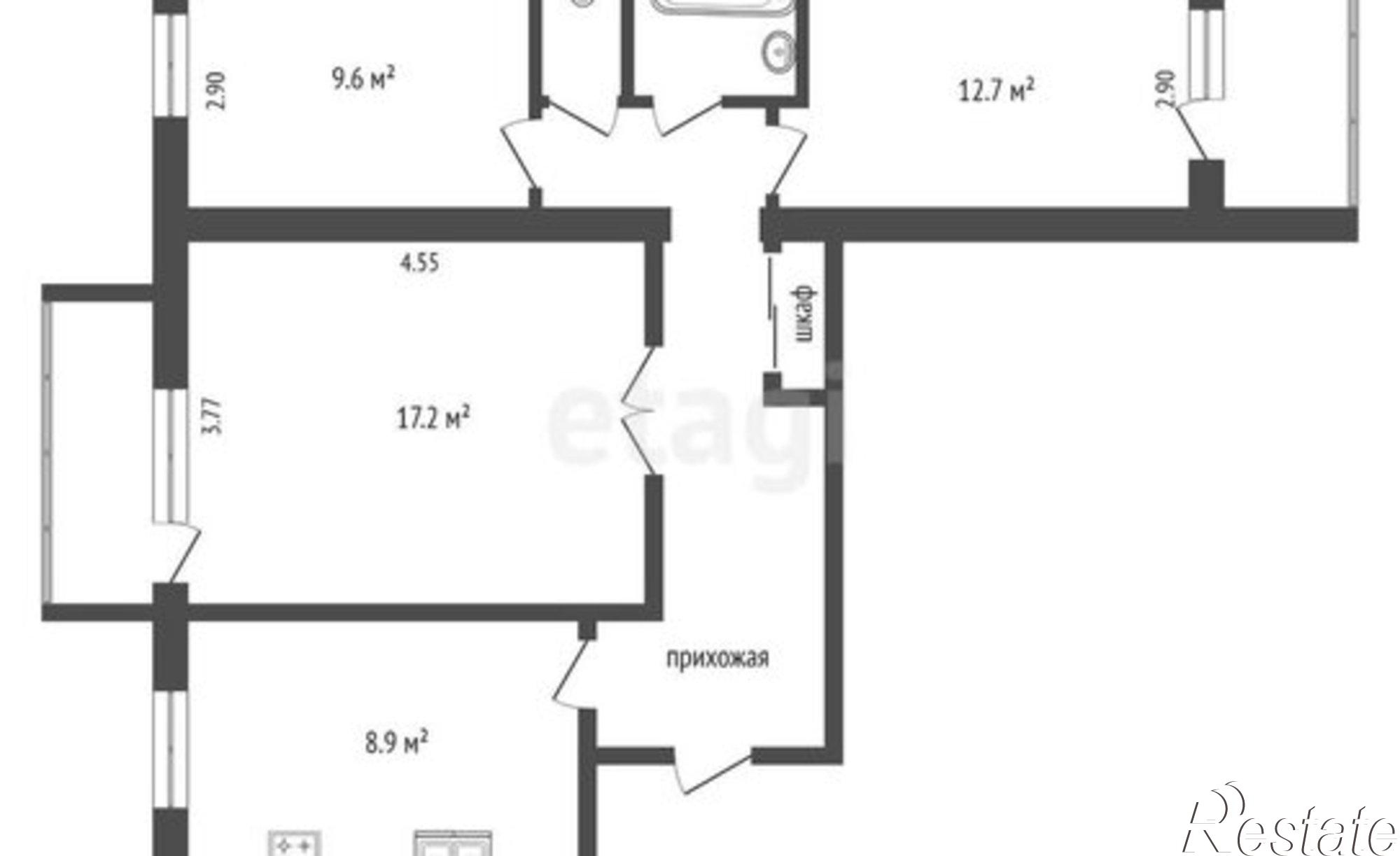 Купить квартиру за 6 200 000 рублей на улица Билибина, 17