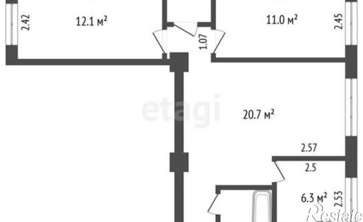 3-комн квартира ул Социалистическая, 4,  д. 4