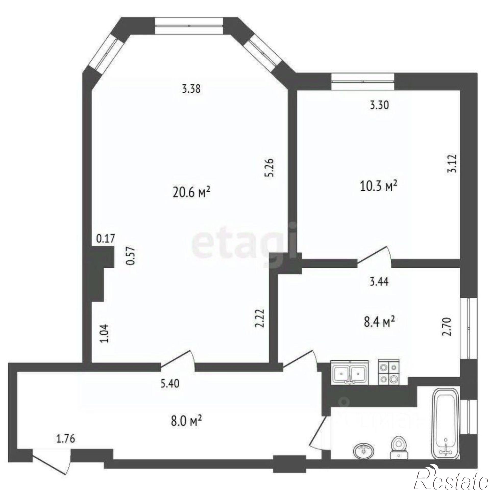 Купить квартиру за 2 600 000 рублей на улица Гурьянова, 17