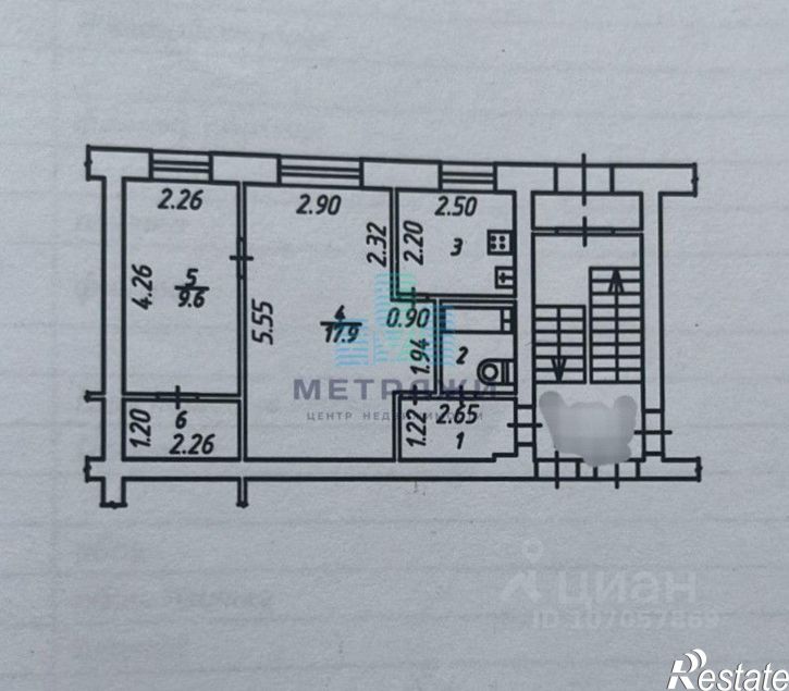 2-комн квартира ул Глаголева, 4,  д. 4