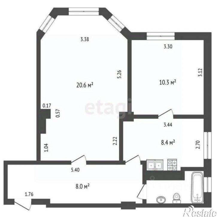 2-комн квартира улица Гурьянова, 17,  д. 17