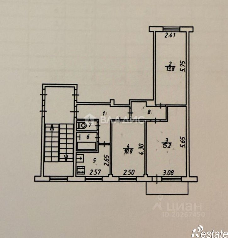 3-комн квартира Карачевская улица, 7,  д. 7