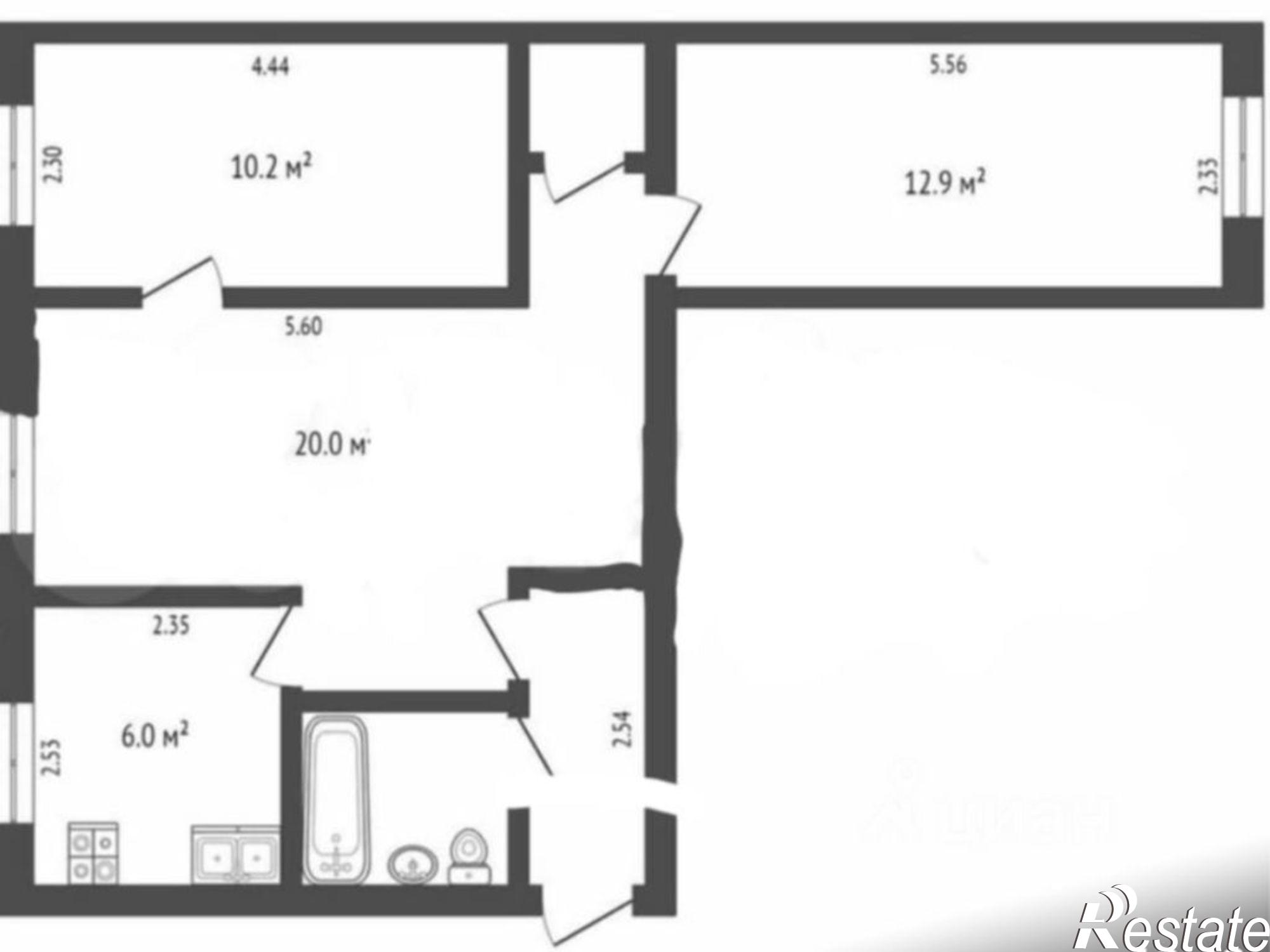 Купить квартиру за 3 850 000 рублей на улица Ленина, 54