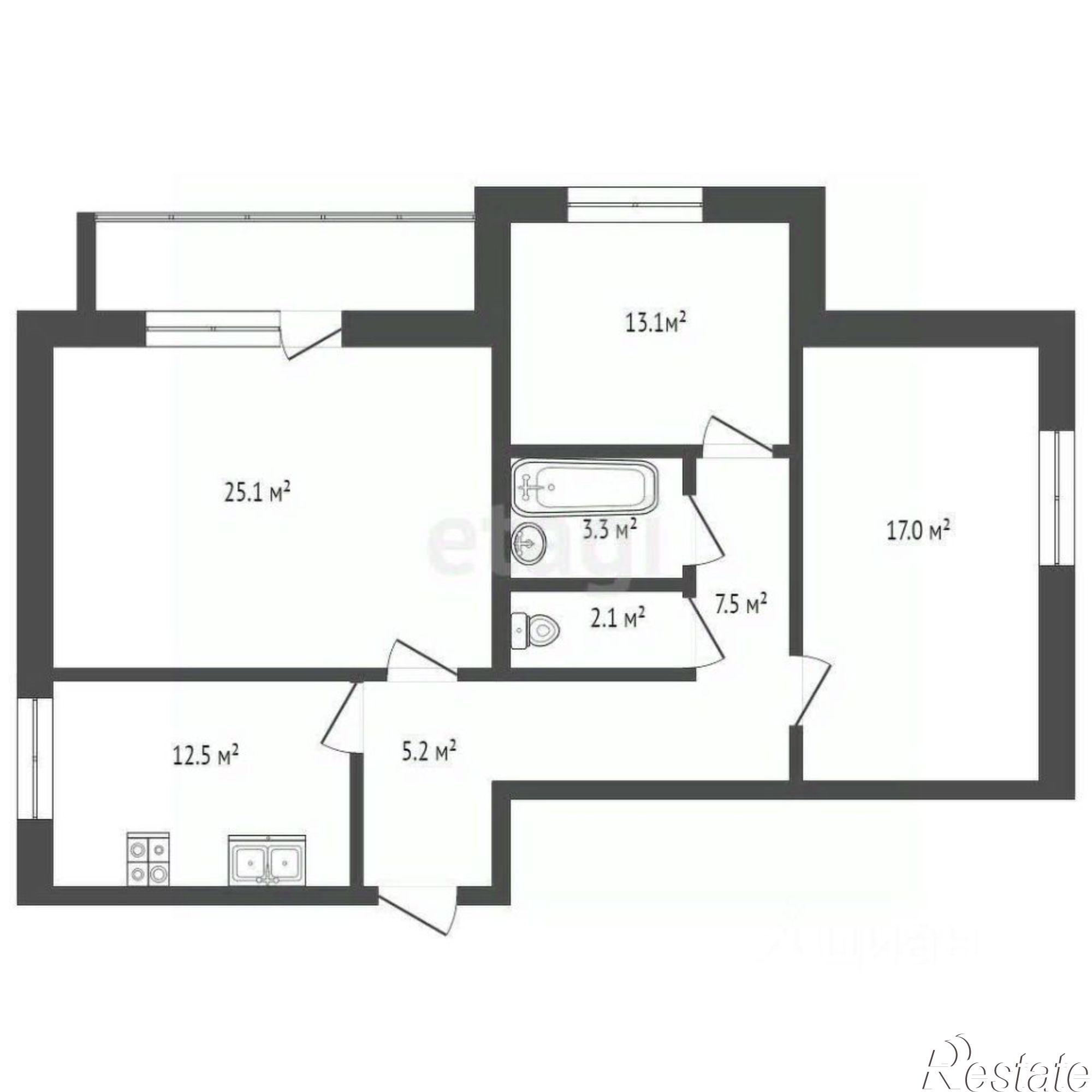 Купить квартиру за 13 500 000 рублей на улица Фомушина, 3