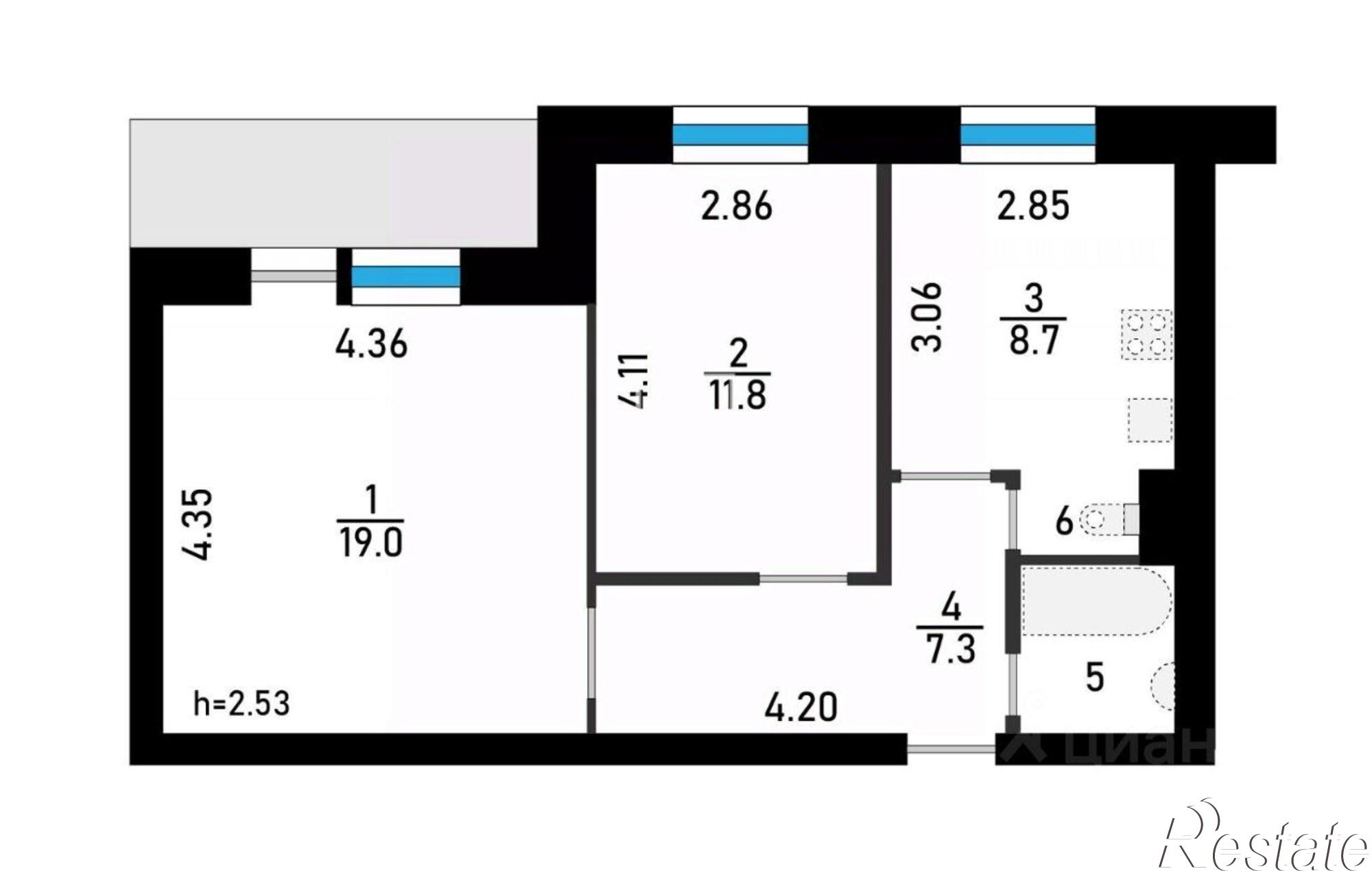 Купить квартиру за 5 400 000 рублей на улица Суворова, 31