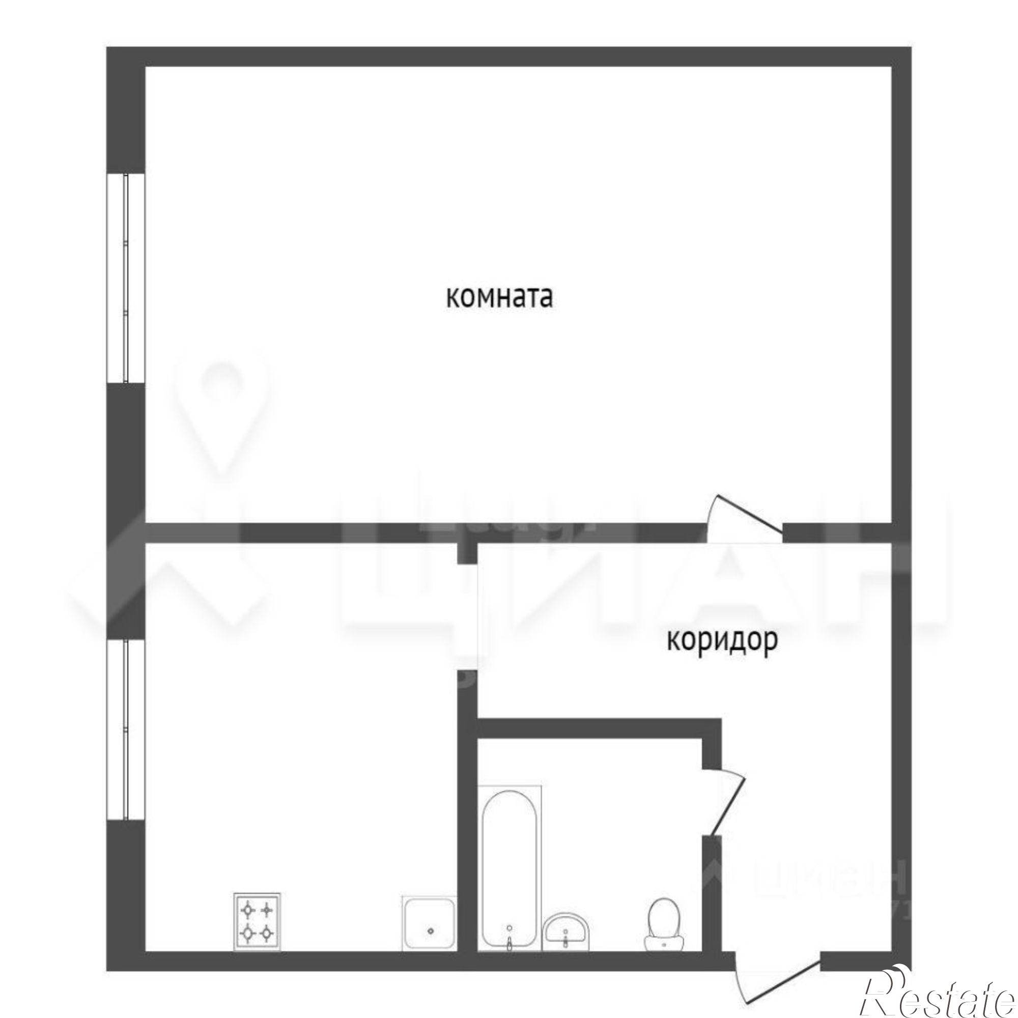 Купить квартиру за 2 870 000 рублей на улица Гурьянова, 37