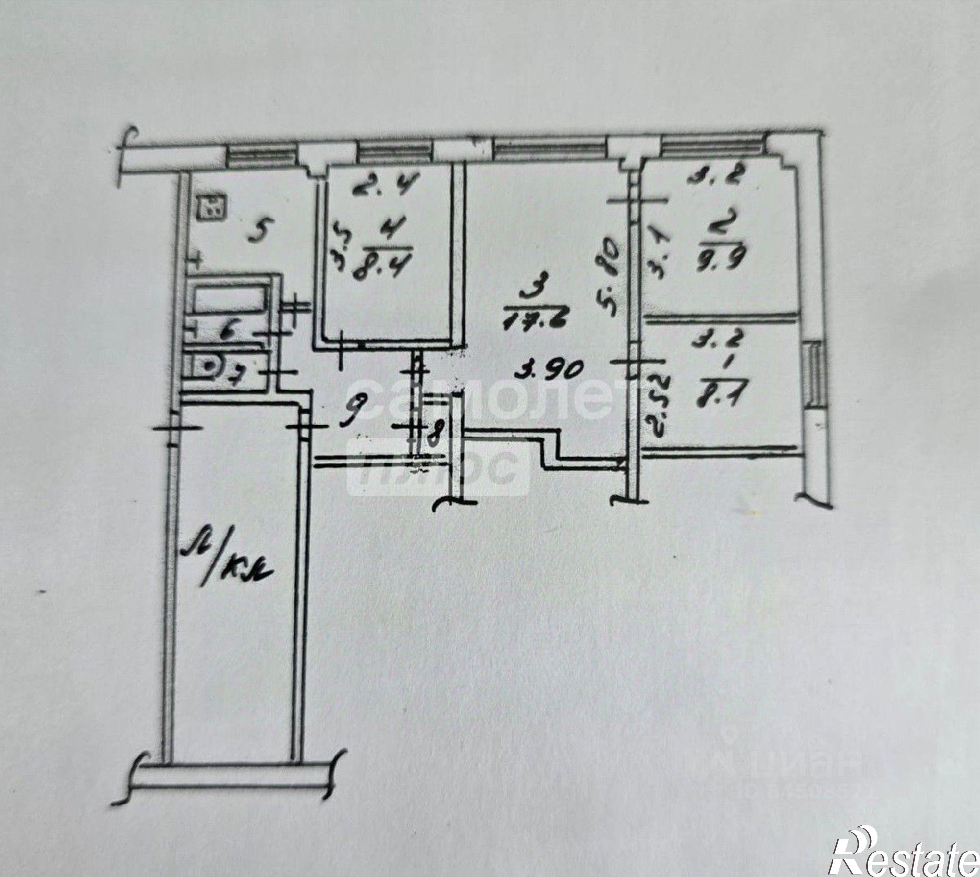 Купить квартиру за 3 499 000 рублей на Майская улица, 8