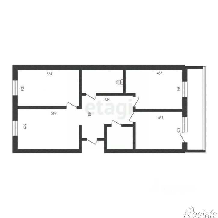 3-комн квартира ул Генерала Попова, 10,  д. 10