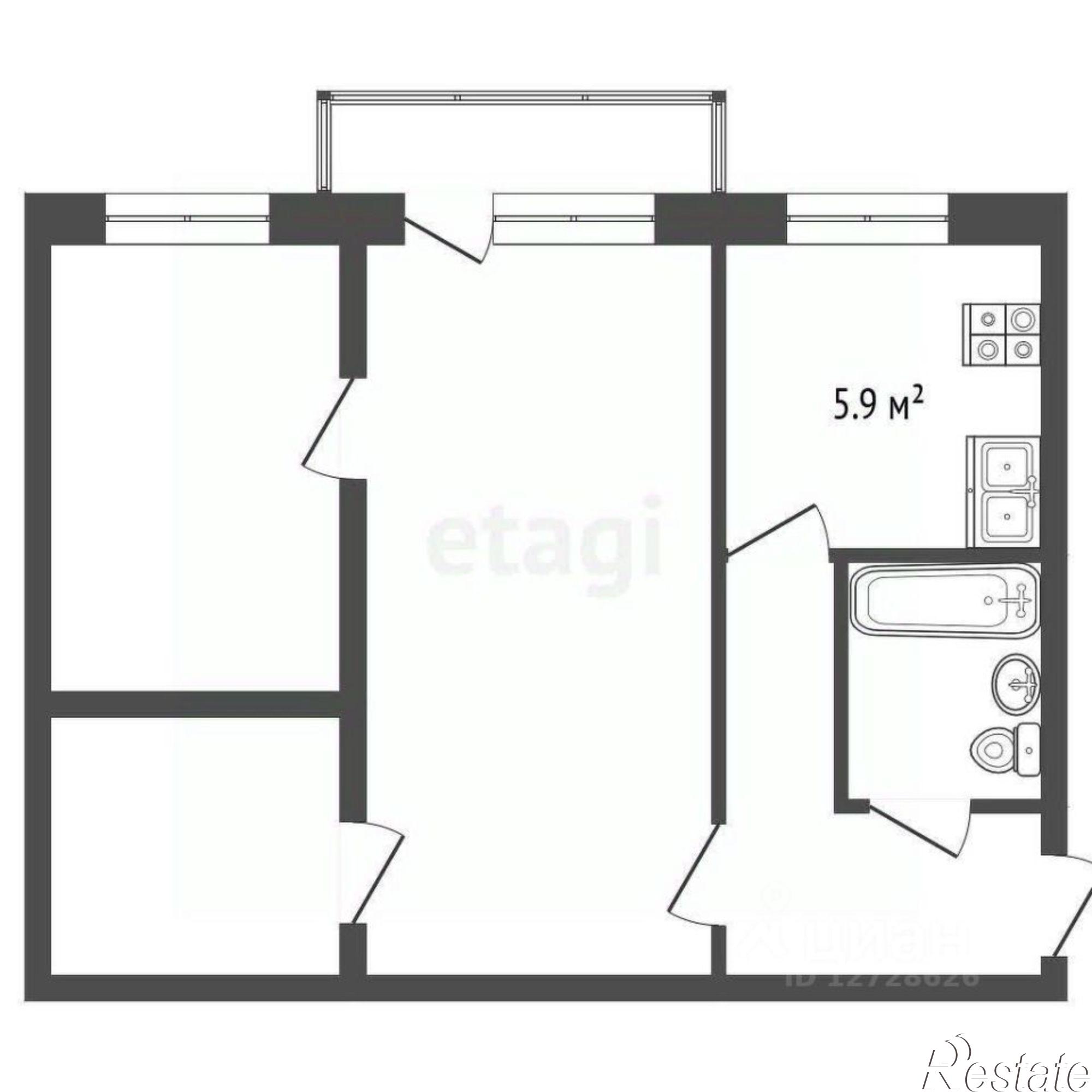 Купить квартиру за 3 300 000 рублей на Привокзальная улица, 8