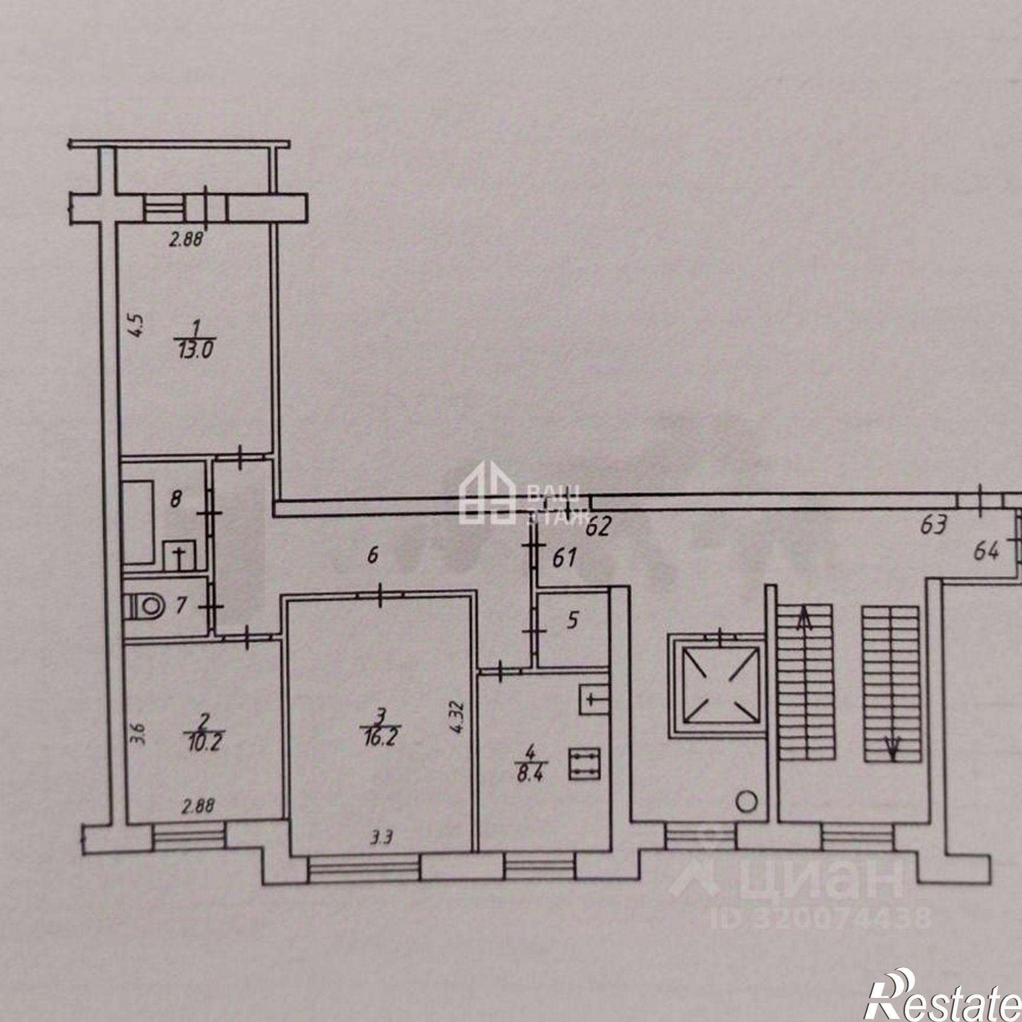 Купить квартиру за 5 700 000 рублей на улица Кибальчича, 7