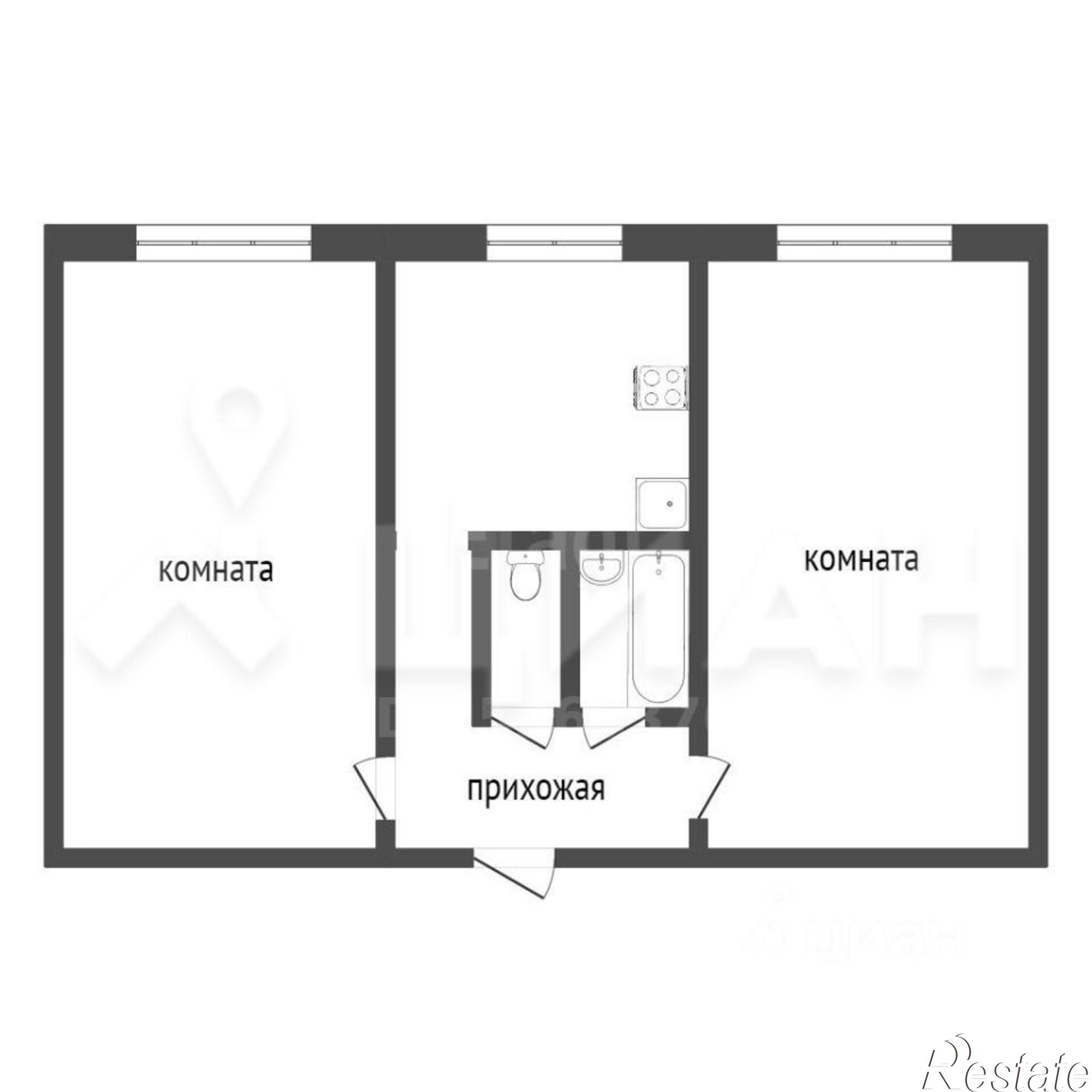 Купить квартиру за 3 590 000 рублей на ул Гурьянова, 39