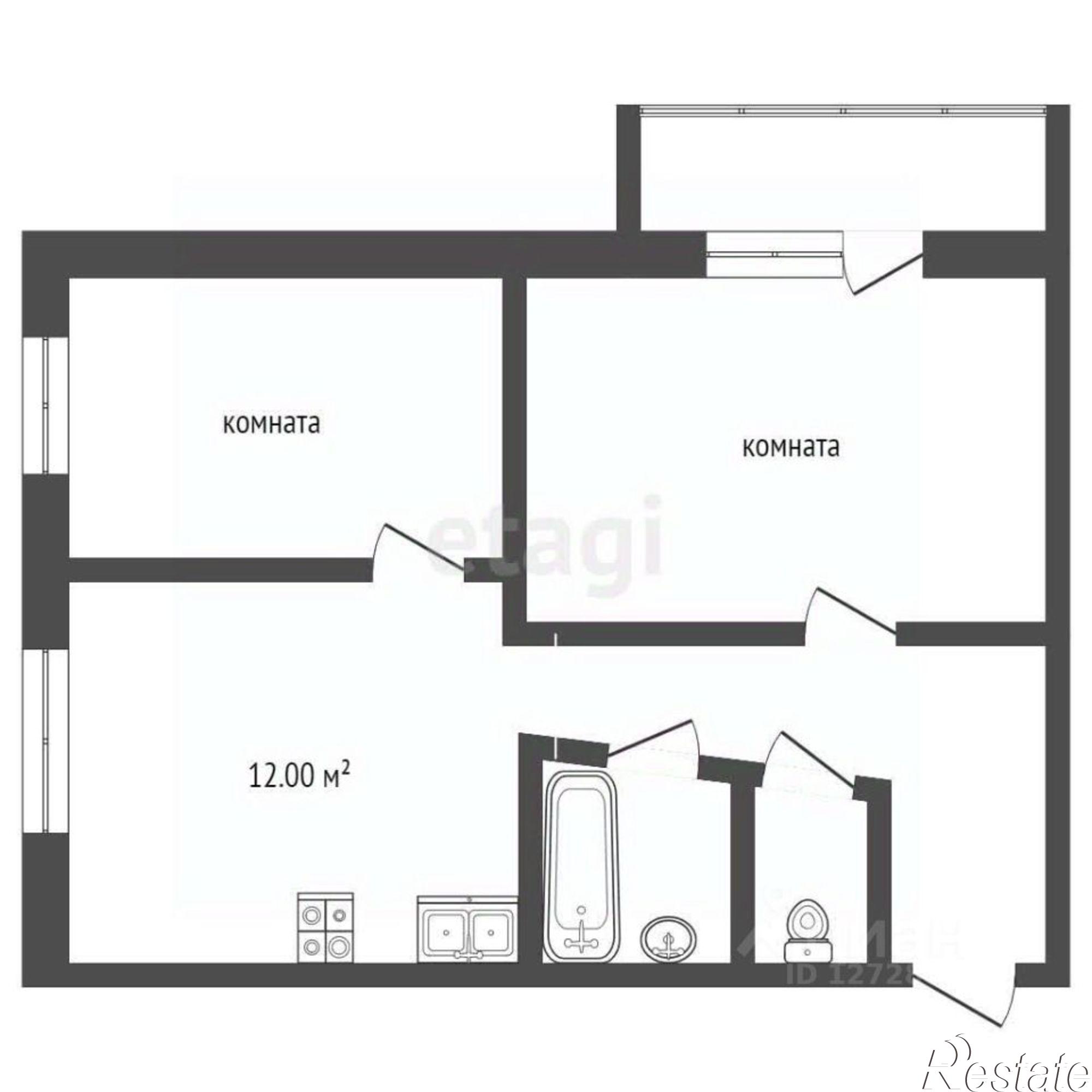 Купить квартиру за 2 700 000 рублей на Школьная улица, 11