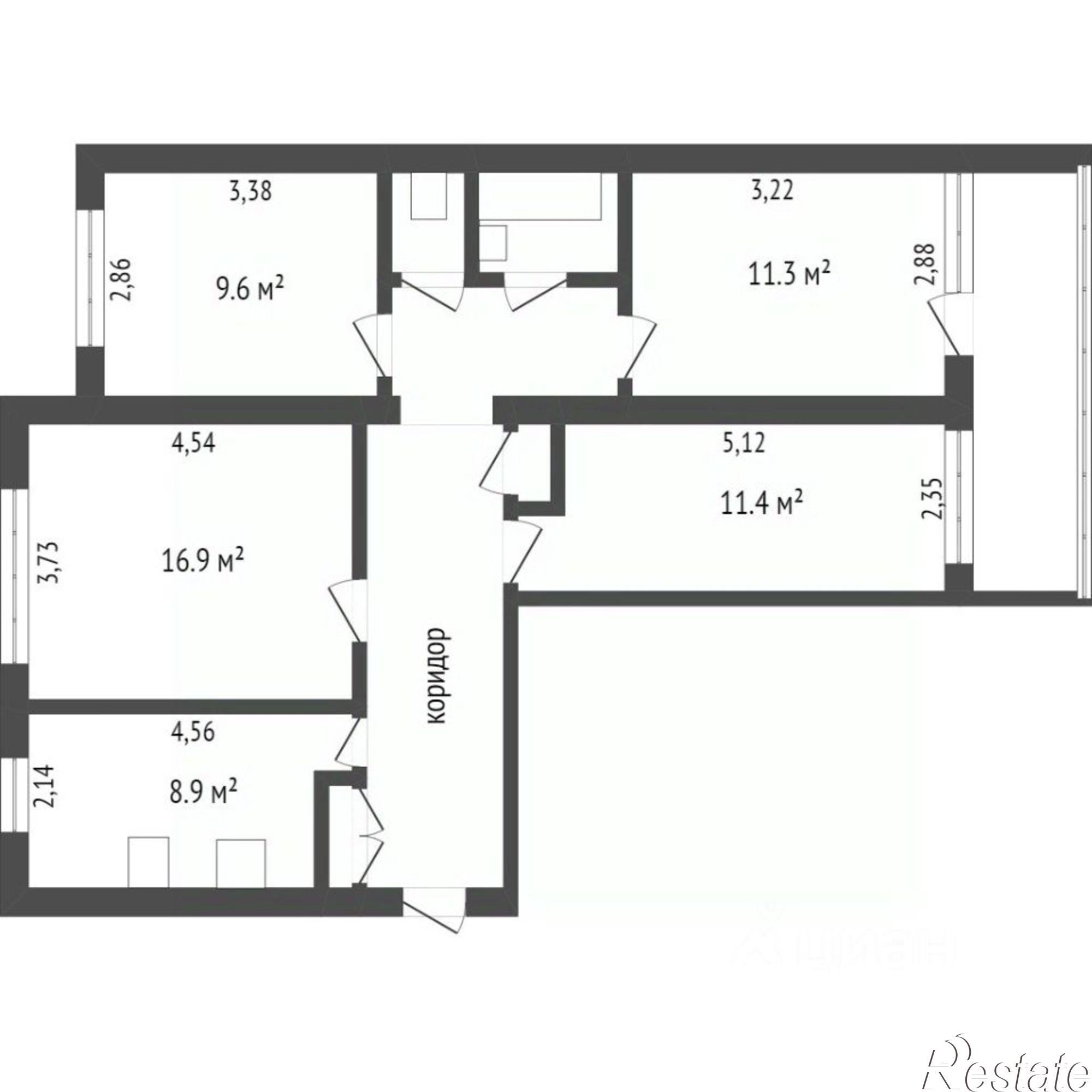 Купить квартиру за 7 950 000 рублей на улица Генерала Попова, 8