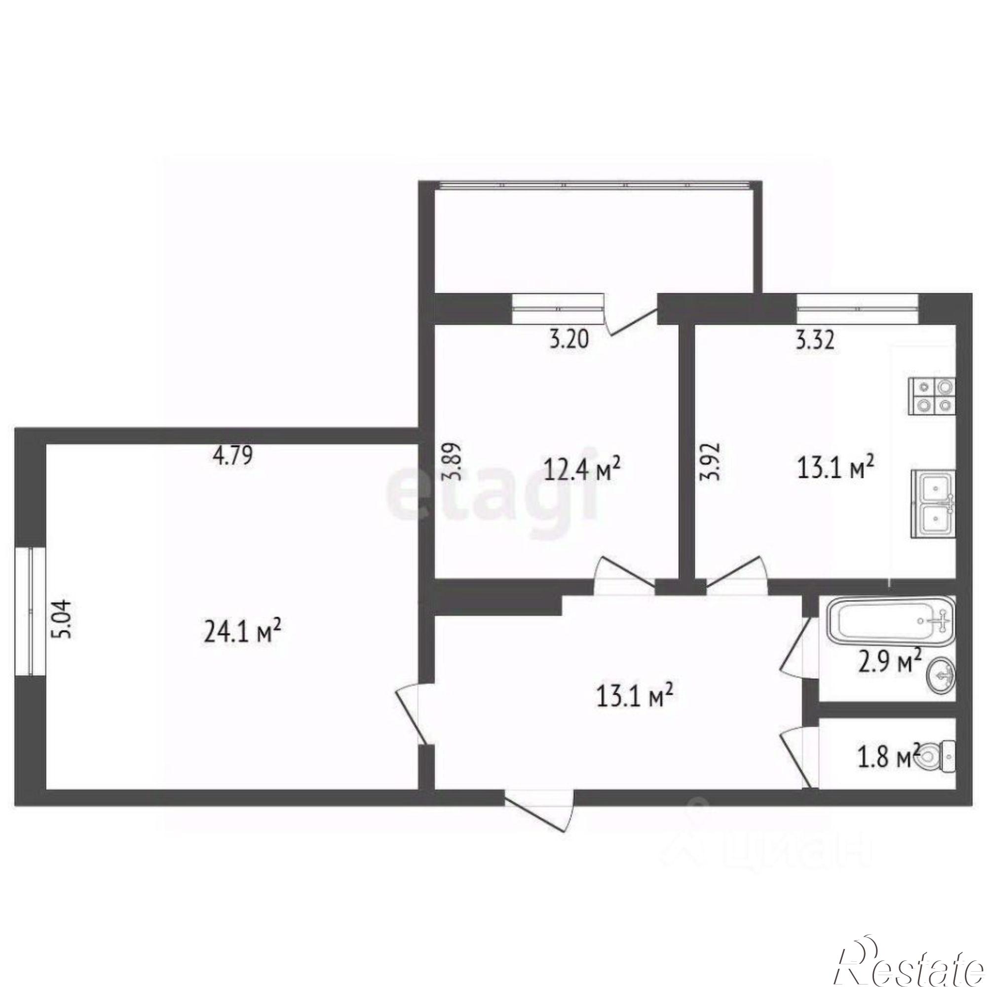 Купить квартиру за 11 000 000 рублей на улица Фомушина, 3