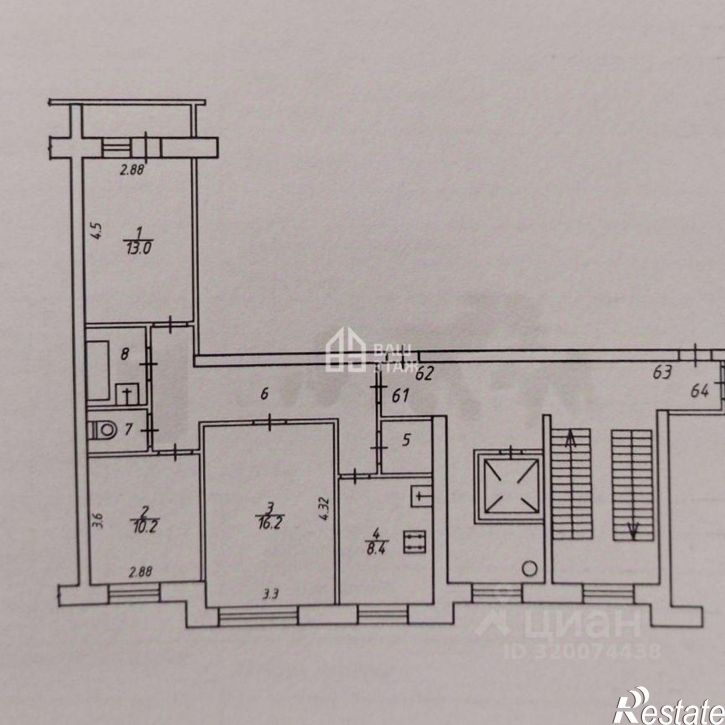 3-комн квартира улица Кибальчича, 7,  д. 7