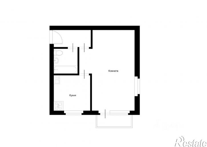 1-комн квартира ул Молодежная, 1,  д. 1