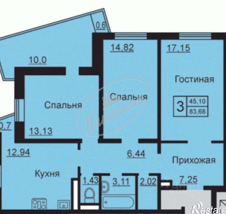 3-комн квартира улица Анненки, 38 к1,  д. 38 к1
