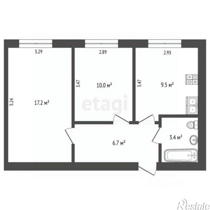 2-комн квартира улица Георгия Амелина, 26,  д. 26