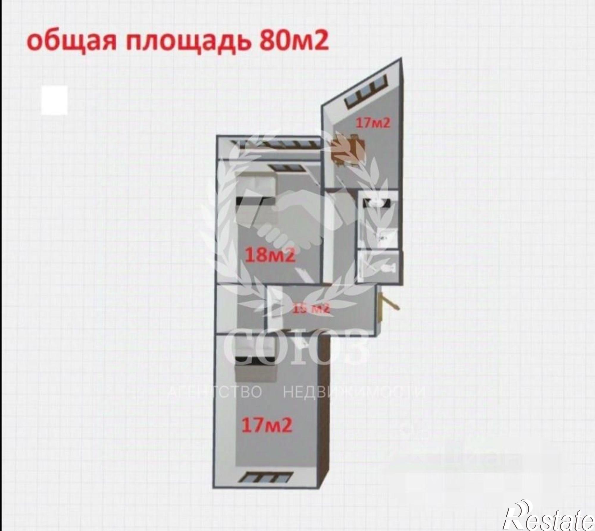 Сдать квартиру за 15 000 рублей на Московская улица, 311 к3