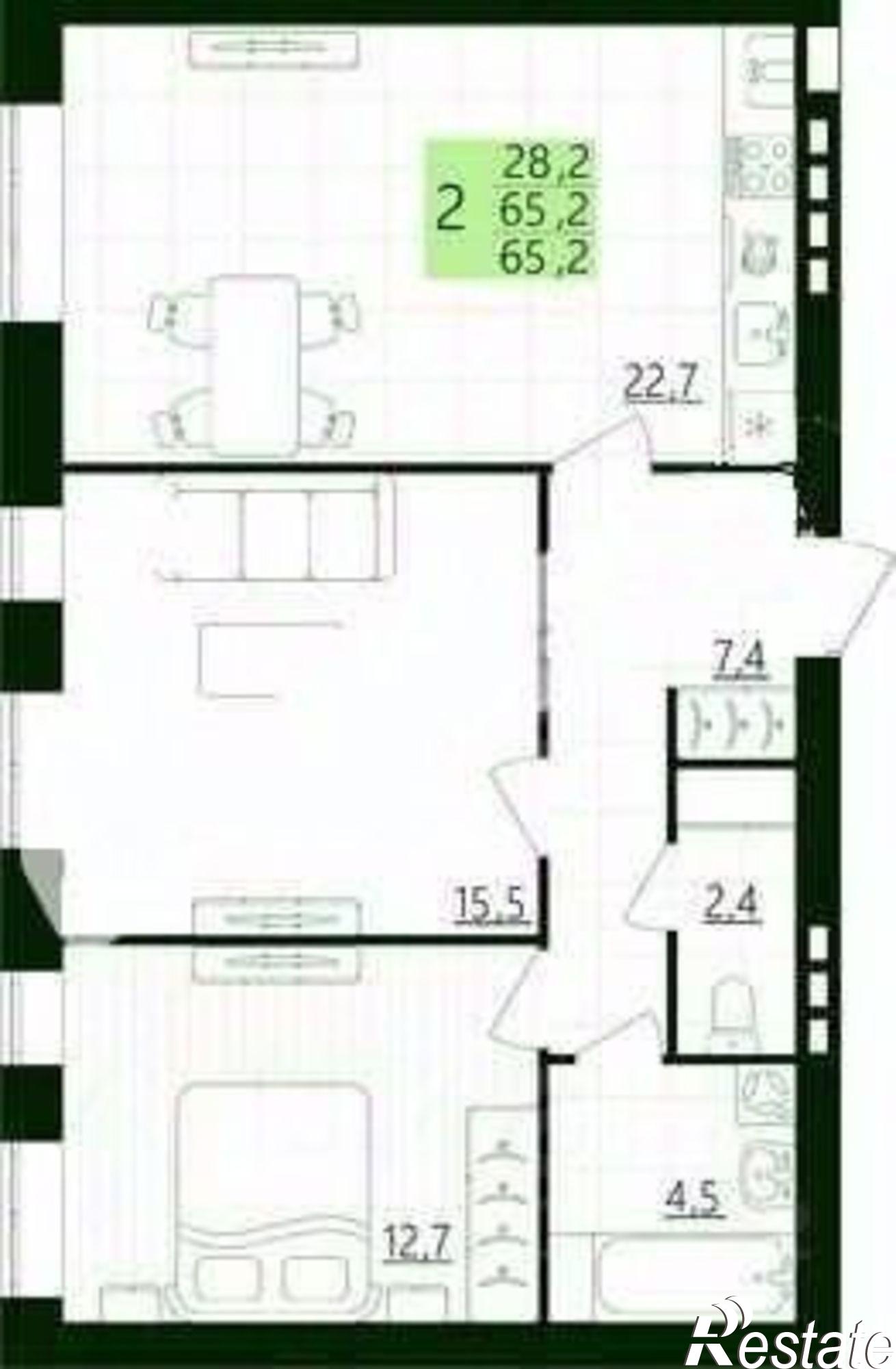 Купить квартиру за 7 000 000 рублей на улица Белые росы, 5