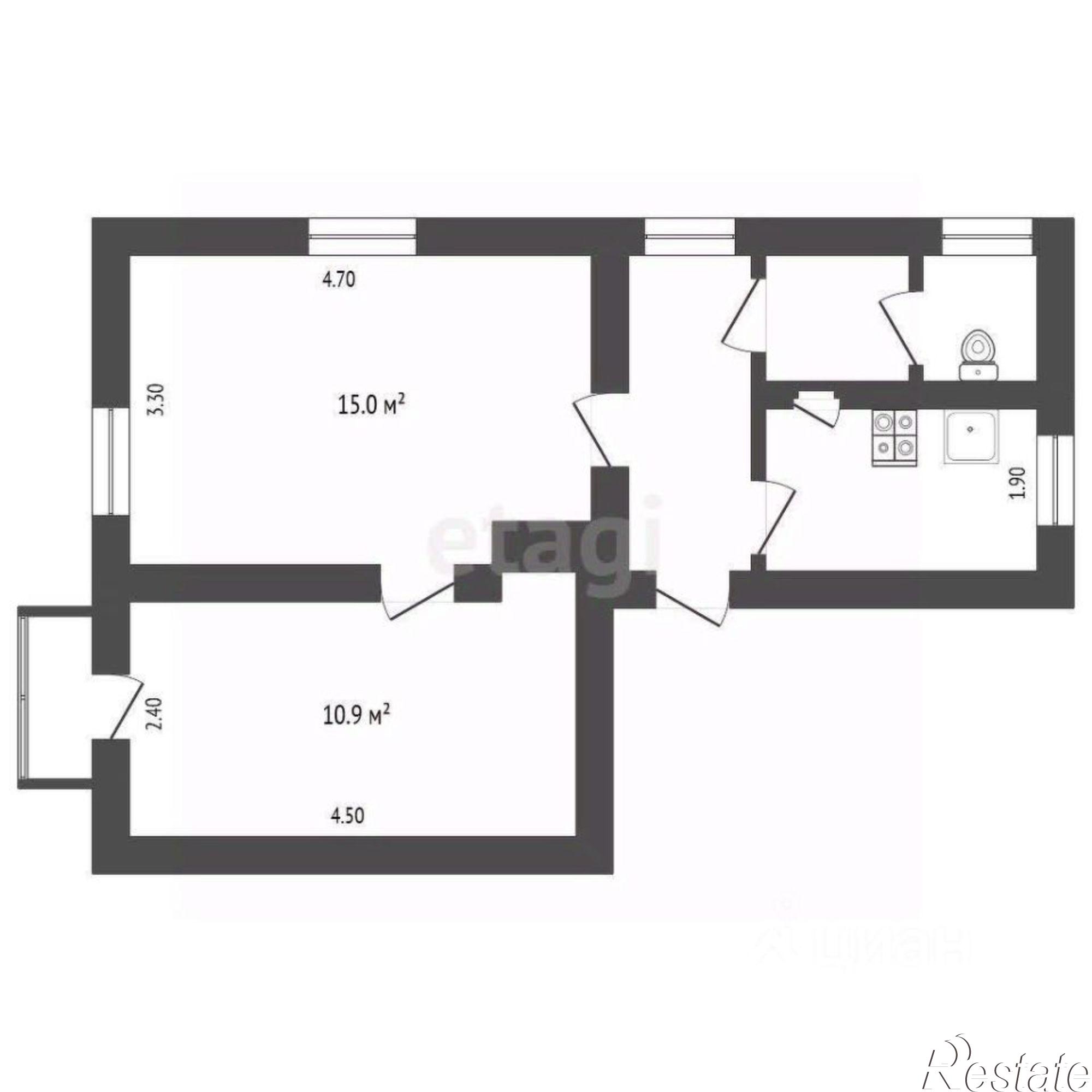 Купить квартиру за 3 500 000 рублей на улица Пухова, 21