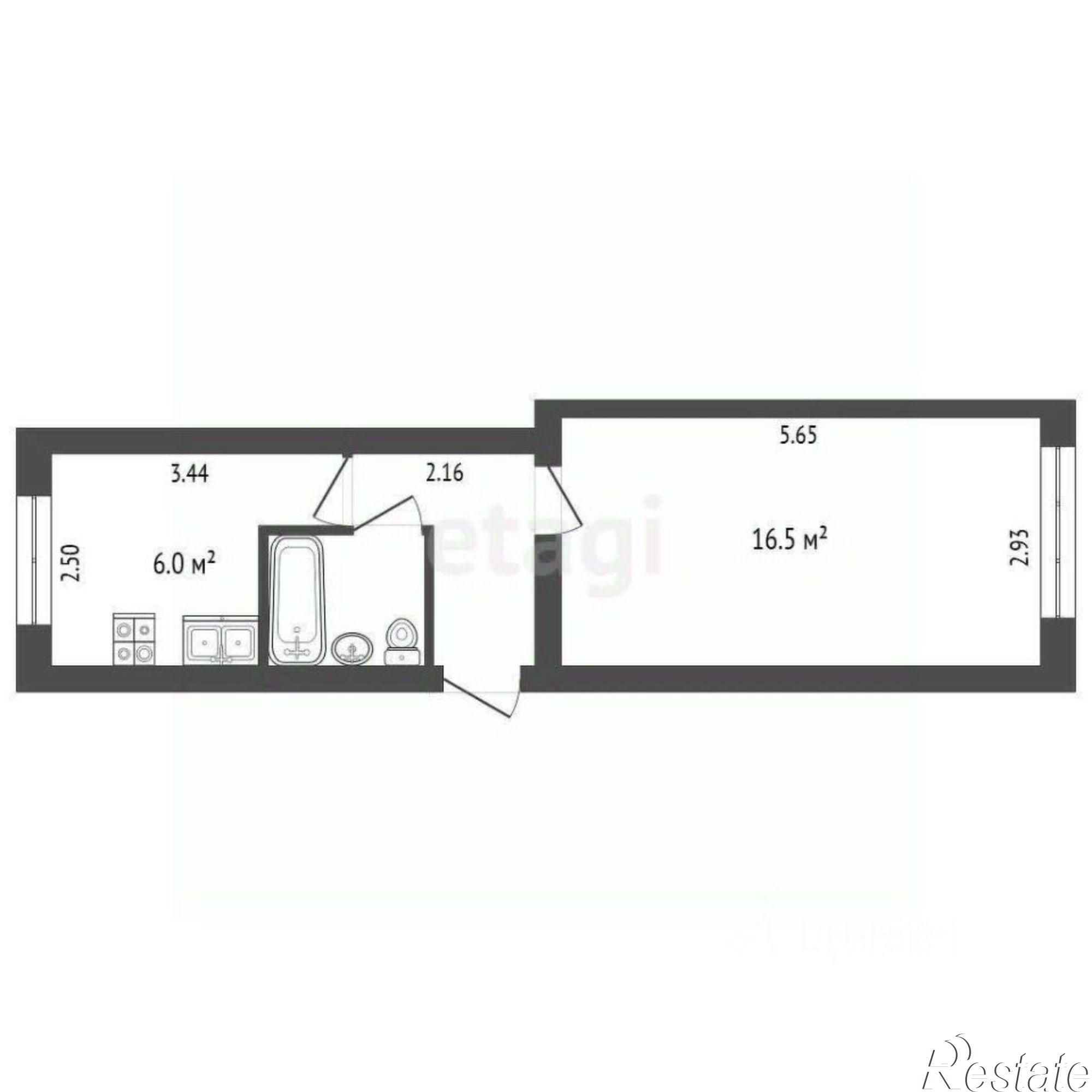 Купить квартиру за 2 590 000 рублей на улица Пухова, 19
