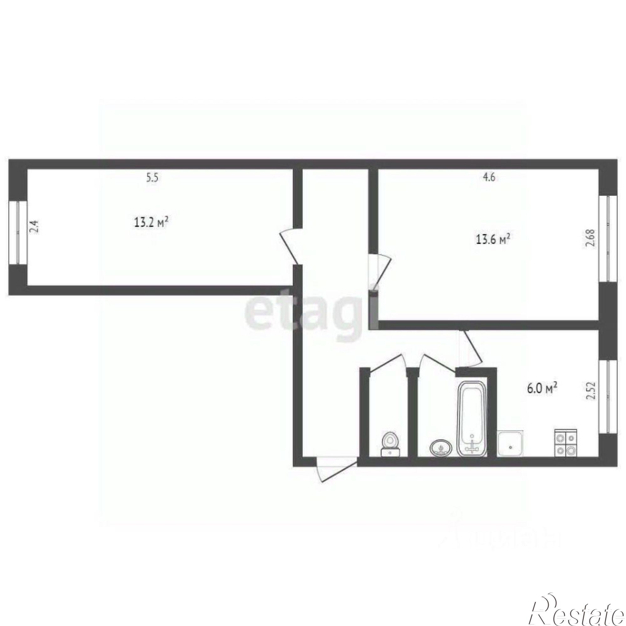 Купить квартиру за 4 500 000 рублей на Московская улица, 182