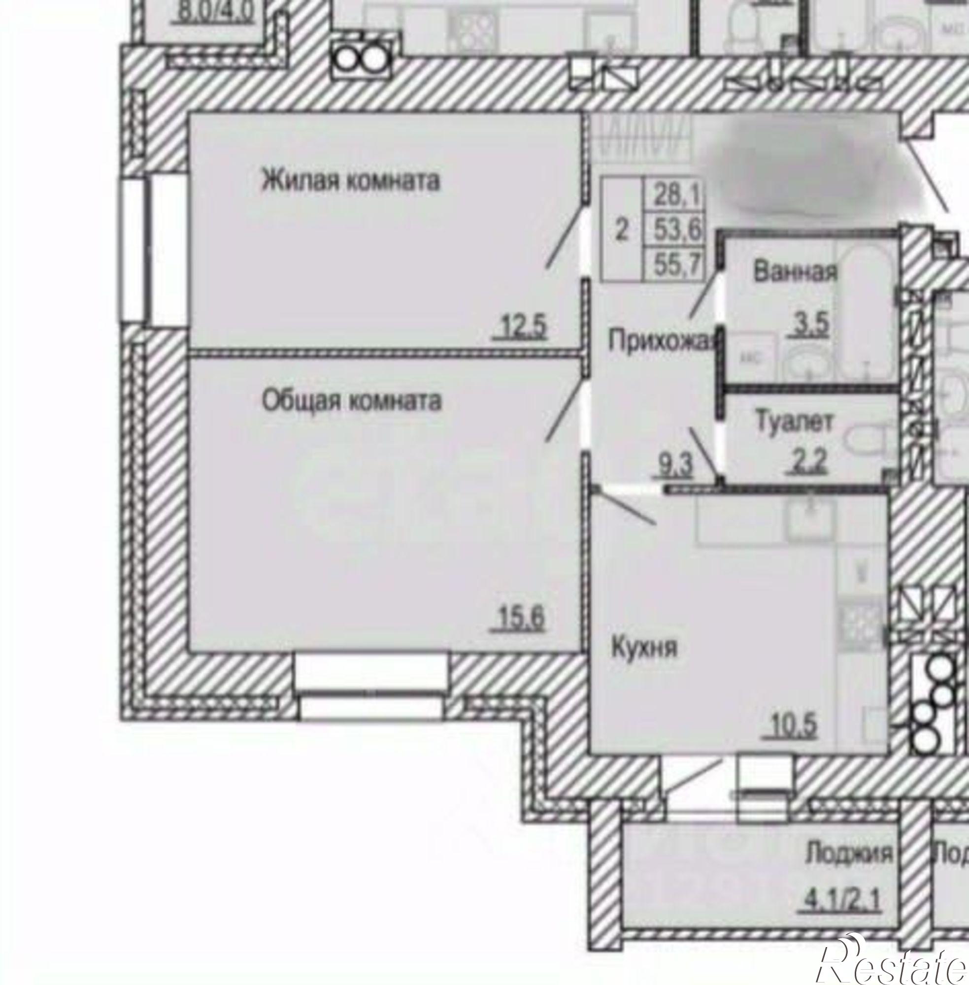 Купить квартиру за 6 350 000 рублей на 3-й Академический проезд, 6