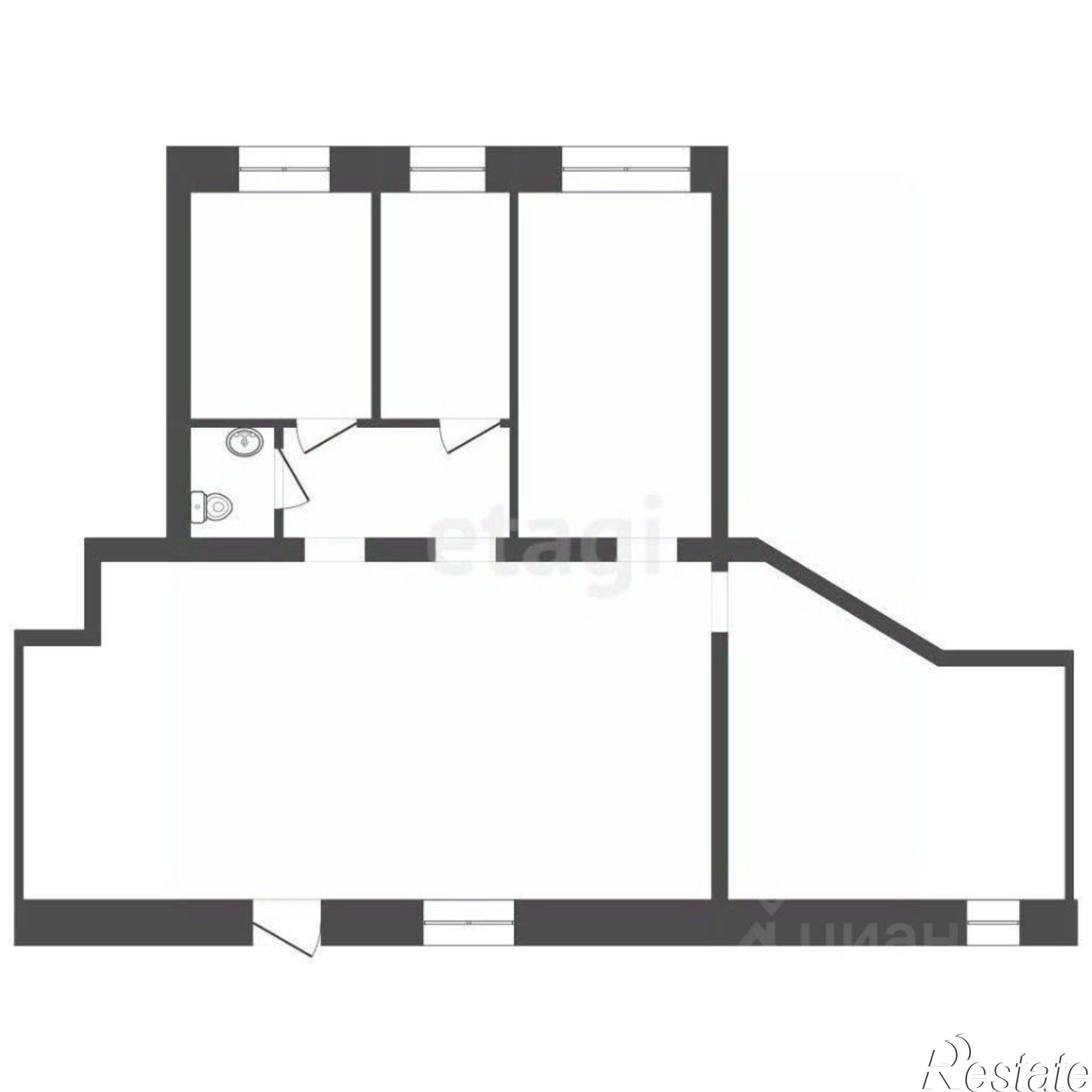 Купить торговое помещение за 6 900 100 рублей на улица Болотникова, 11