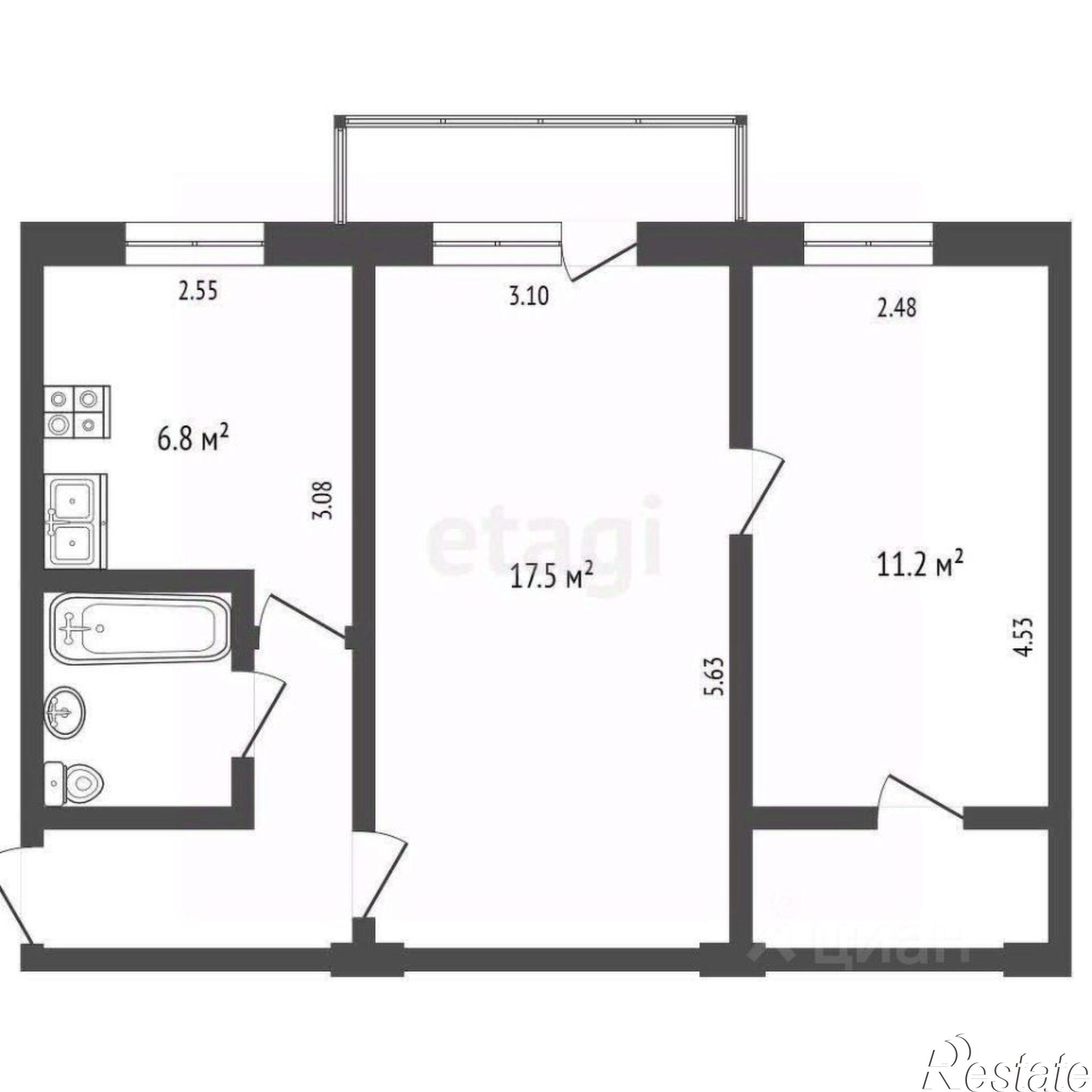 Купить квартиру за 4 140 000 рублей на улица Ленина, 53