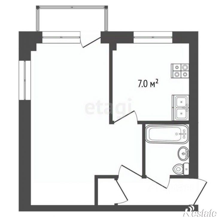 1-комн квартира улица Суворова, 5,  д. 5