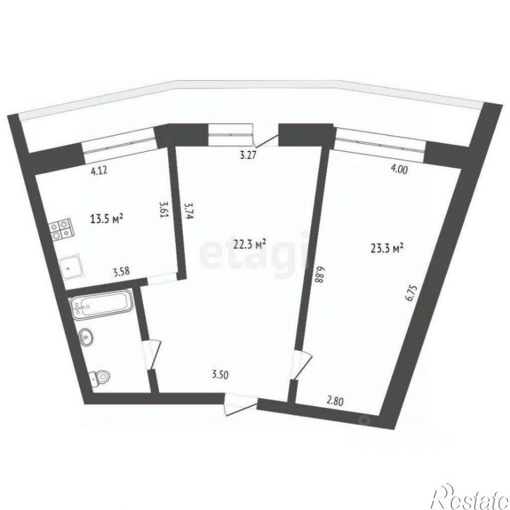 2-комн квартира улица Билибина, 11,  д. 11