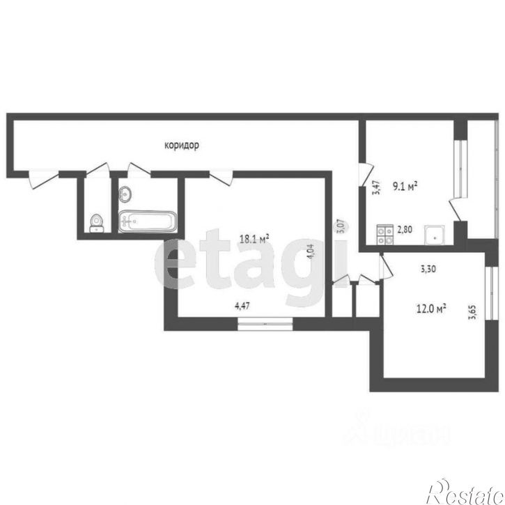 2-комн квартира Проезжая улица, 16,  д. 16