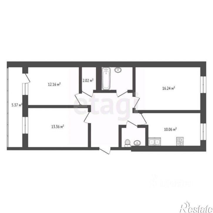 3-комн квартира проезд Юрия Круглова, 6,  д. 6