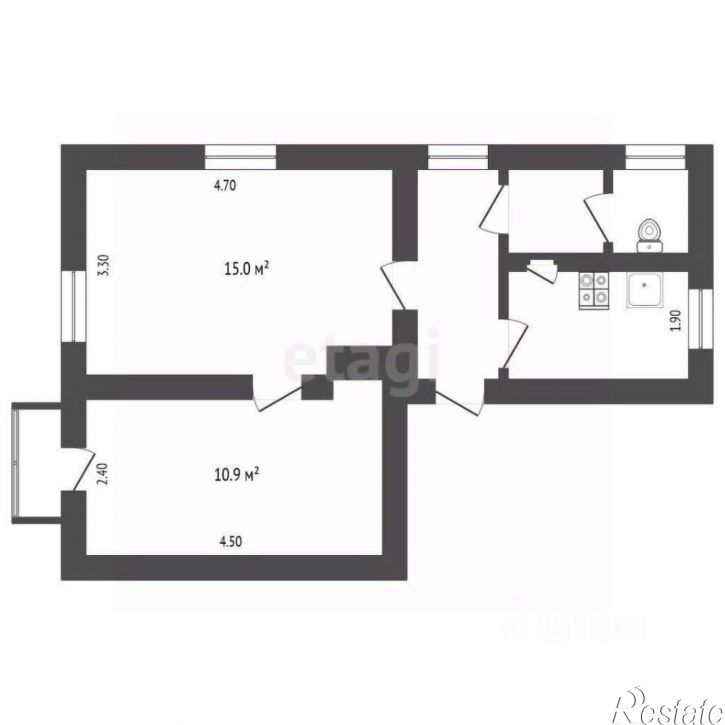 2-комн квартира улица Пухова, 21,  д. 21