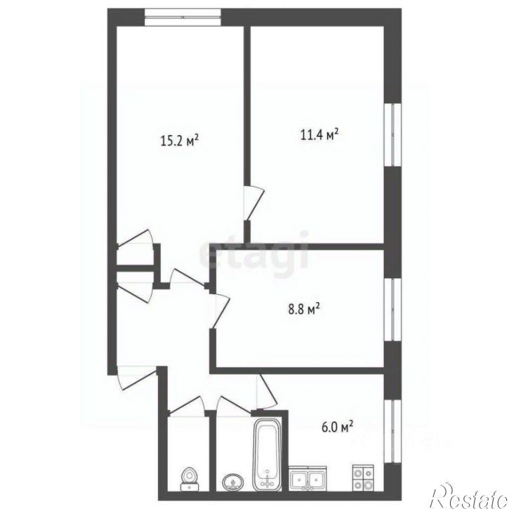 3-комн квартира переулок Малинники, 7 к1,  д. 7 к1