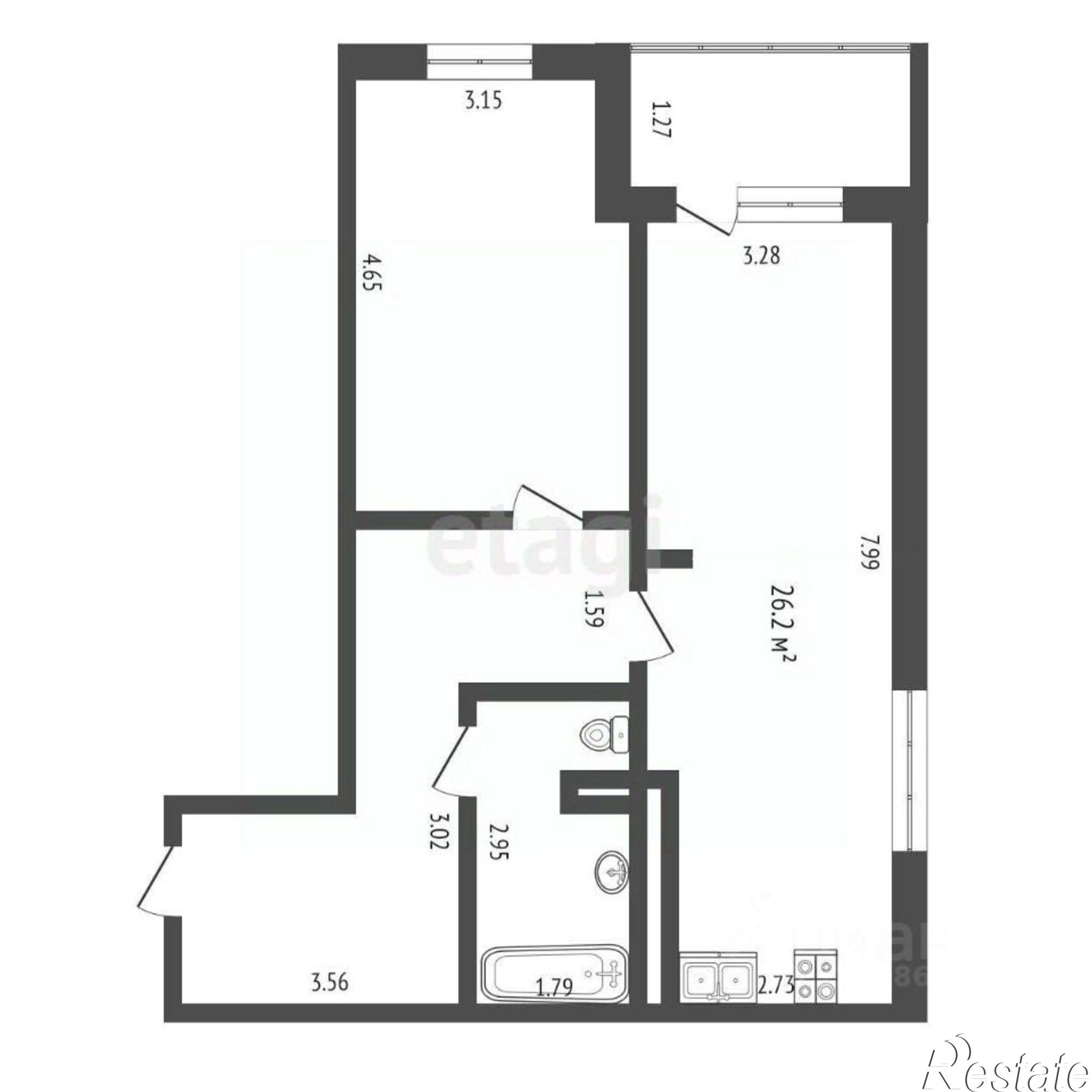 Купить квартиру за 6 800 000 рублей на Комфортная улица, 19