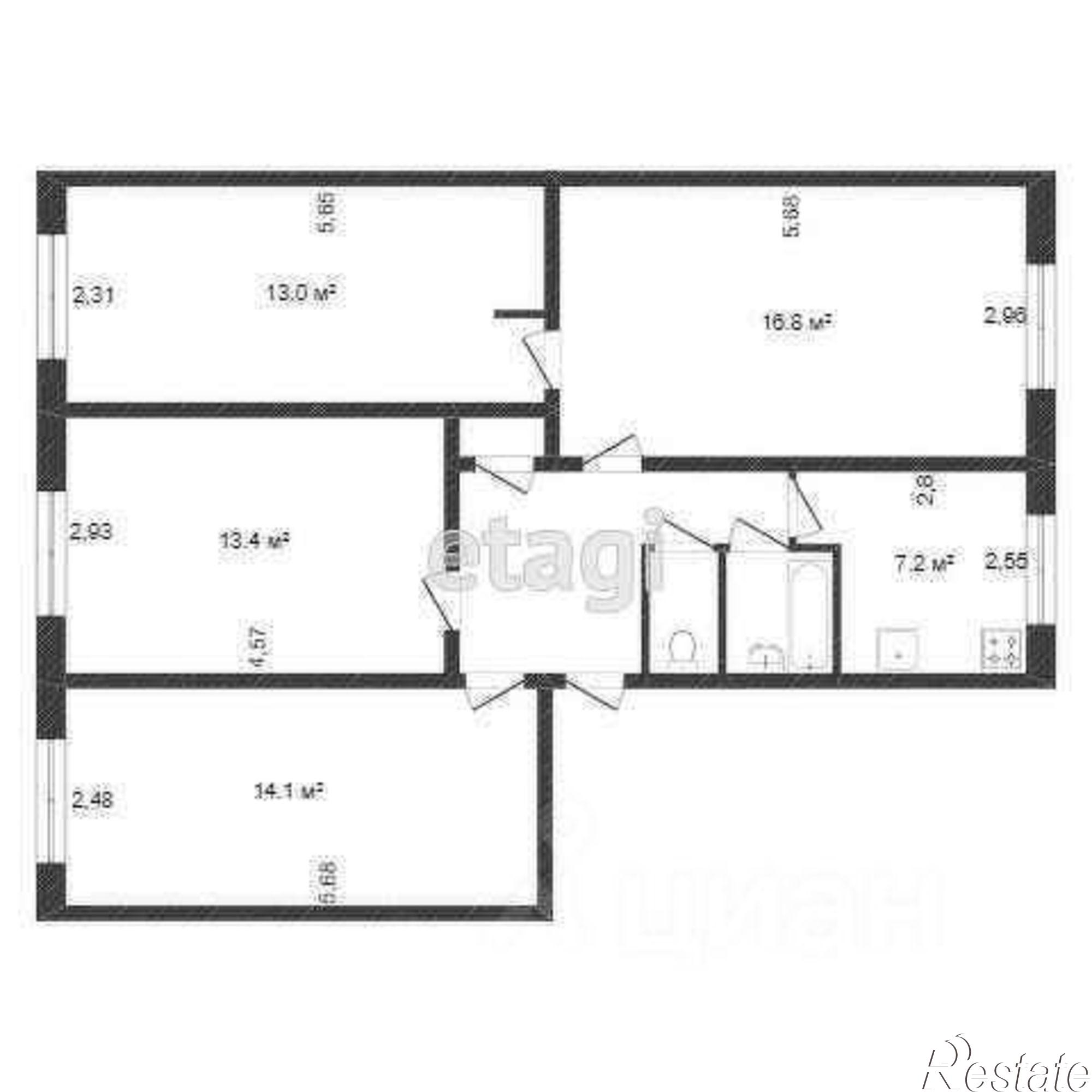 Купить квартиру за 8 000 000 рублей на улица Максима Горького, 52