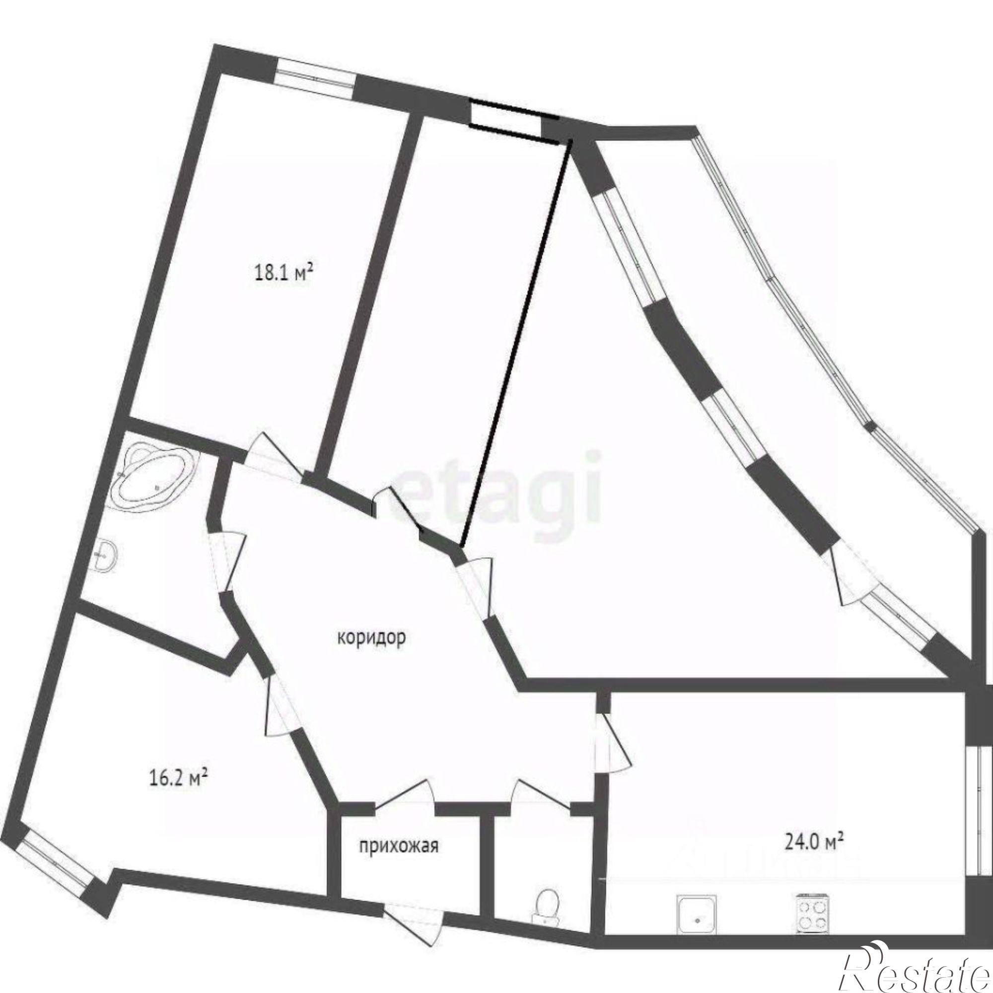 Купить квартиру за 19 500 000 рублей на Смоленский пер, 4