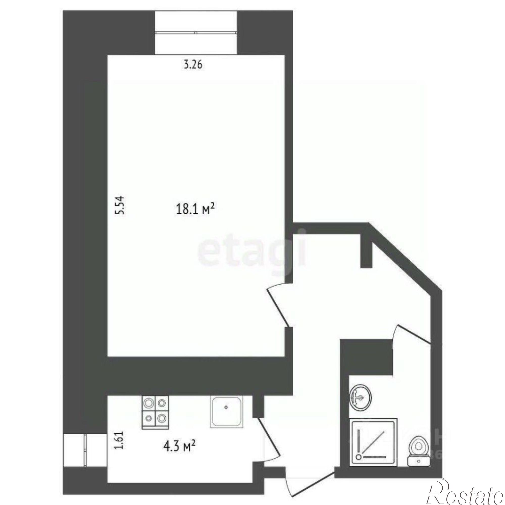 Купить квартиру за 2 450 000 рублей на улица Генерала Попова, 7