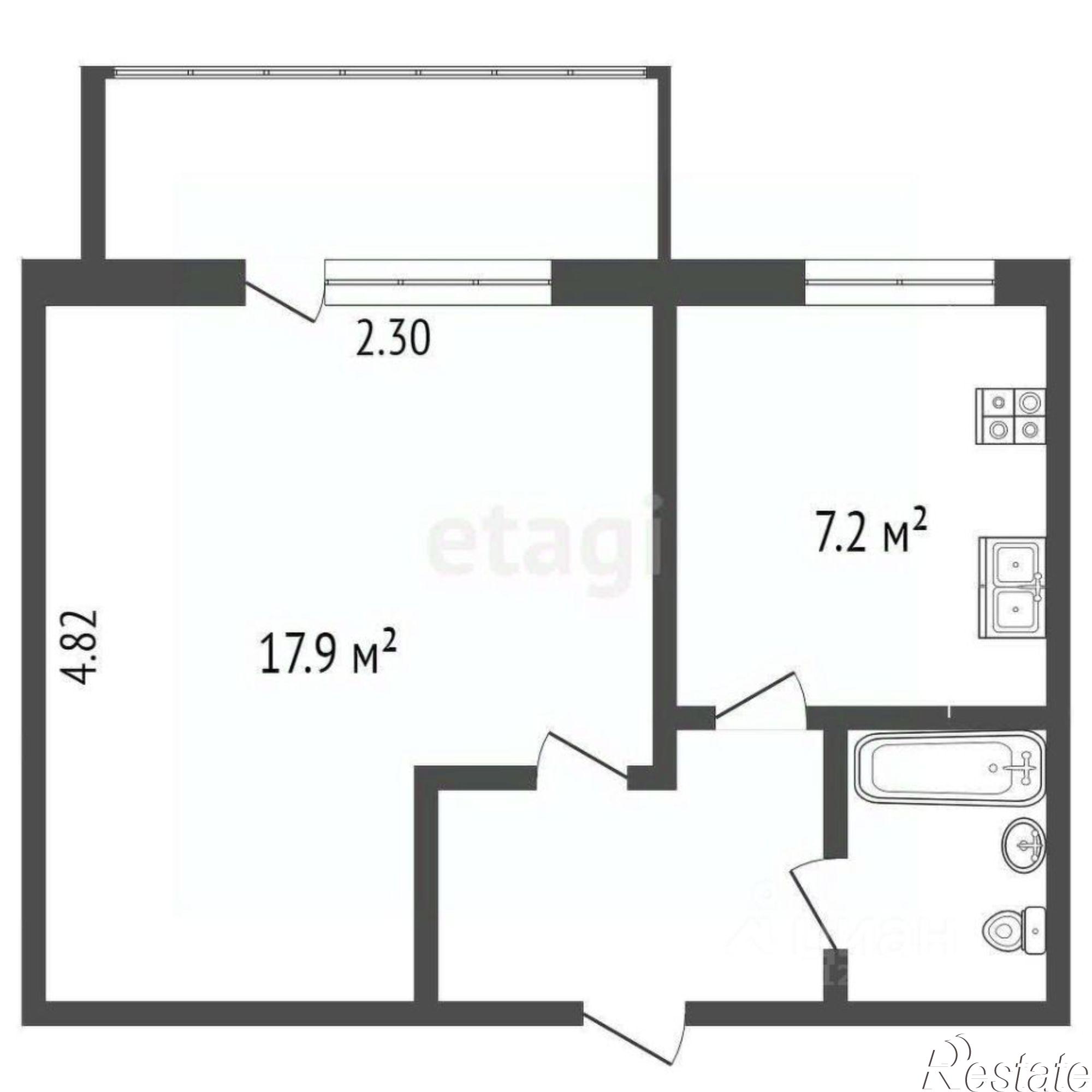 Купить квартиру за 2 750 000 рублей на Моторная улица, 30А
