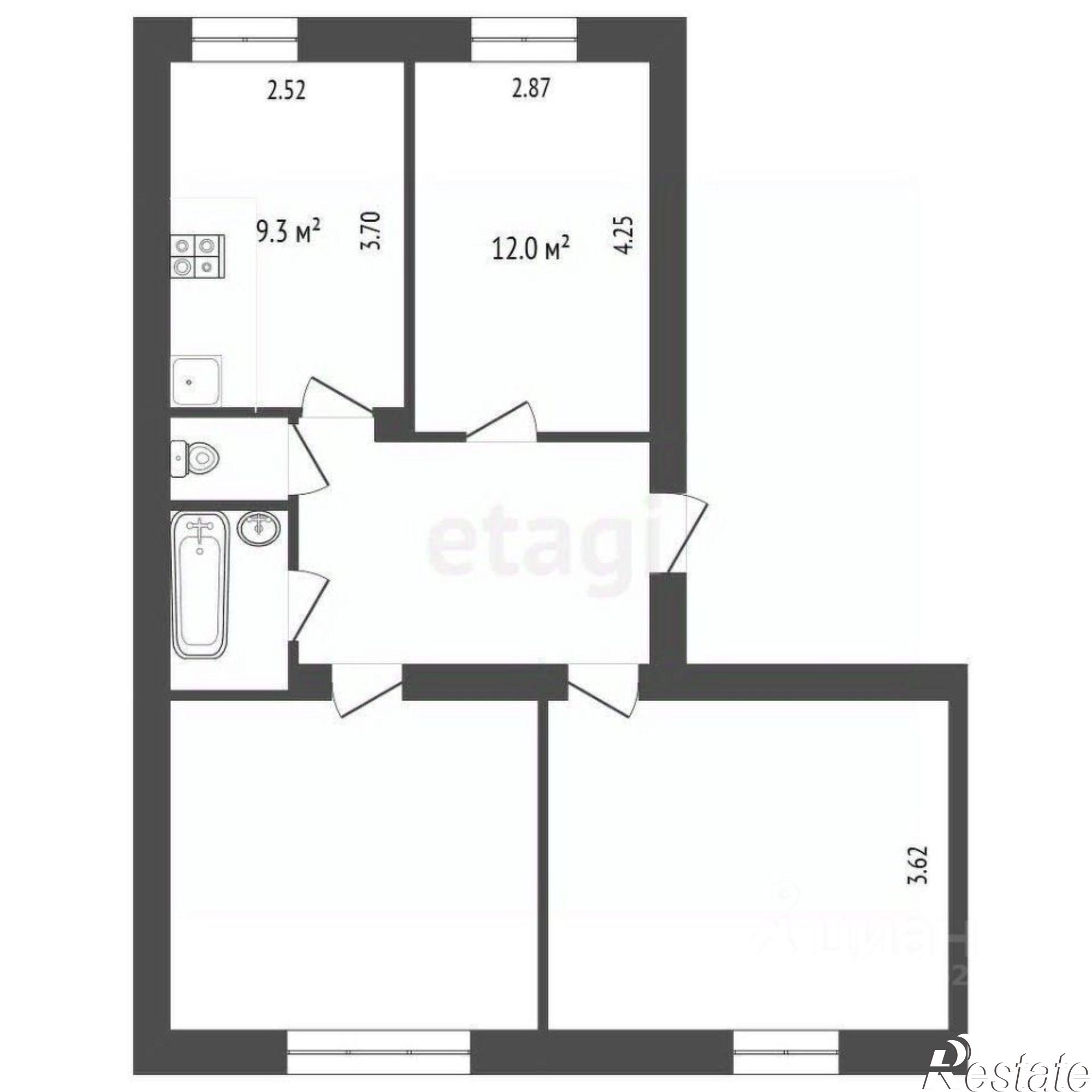 Купить квартиру за 6 100 000 рублей на Социалистическая улица, 8