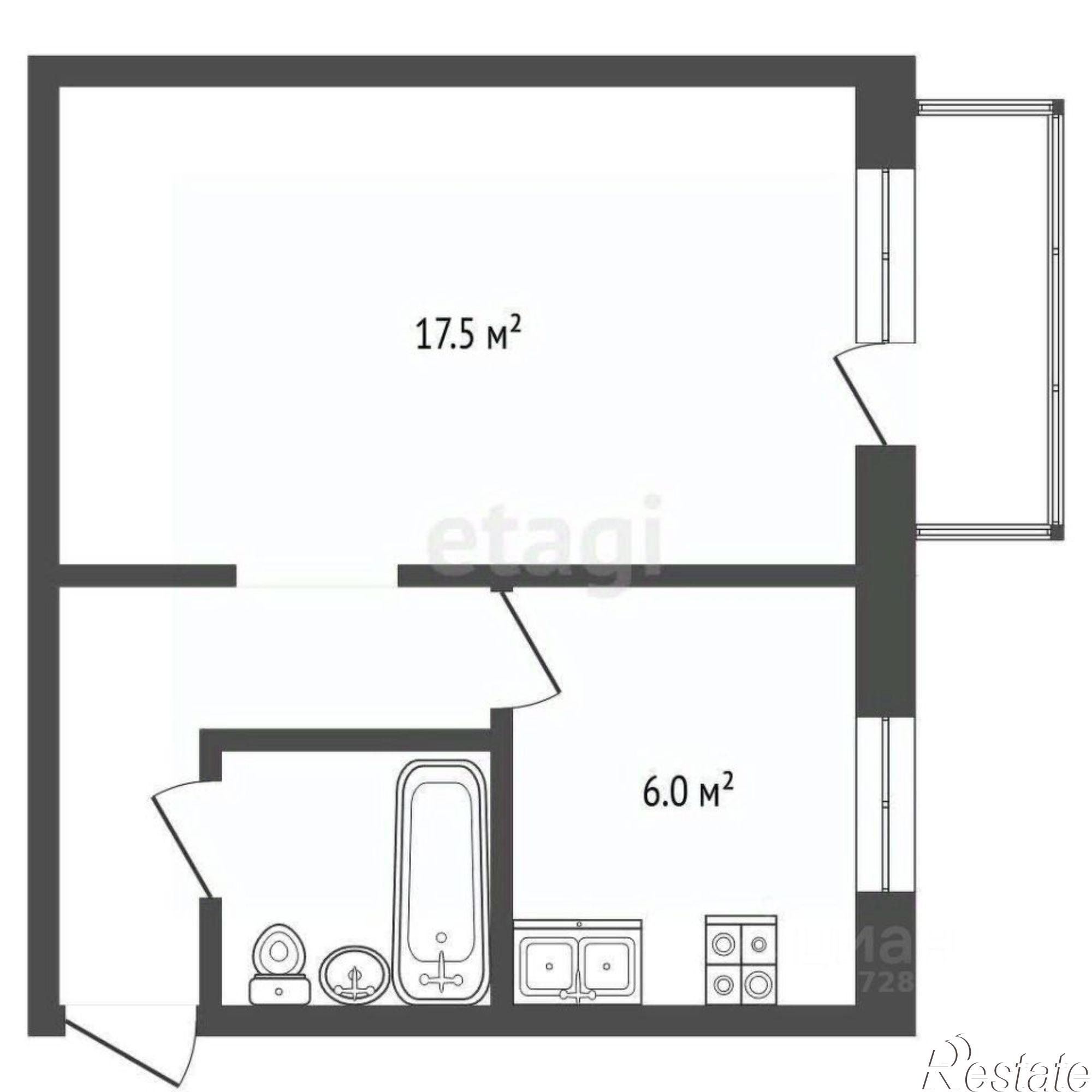 Купить квартиру за 3 900 000 рублей на улица Баррикад, 125
