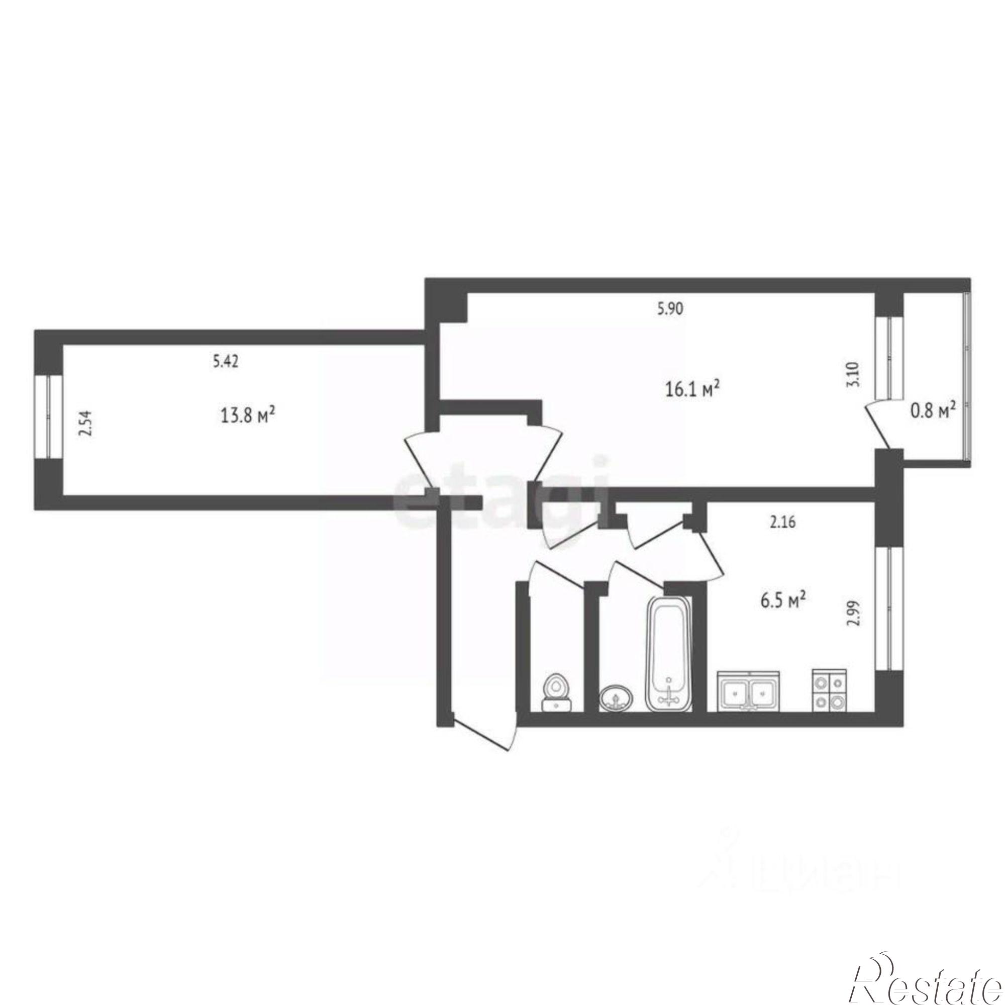 Купить квартиру за 4 050 000 рублей на улица Стеклянников Сад, 44