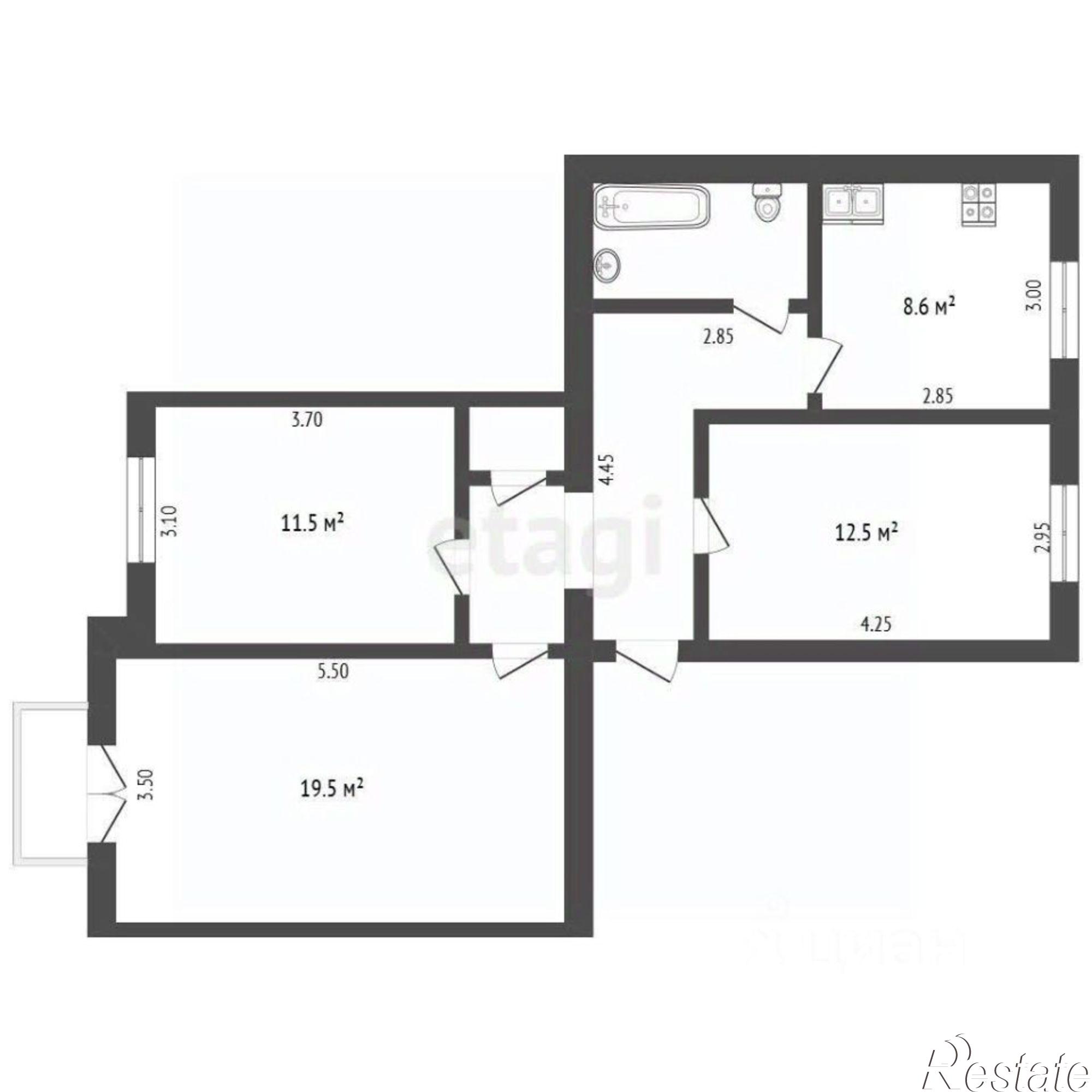 Купить квартиру за 8 500 000 рублей на улица Чичерина, 11