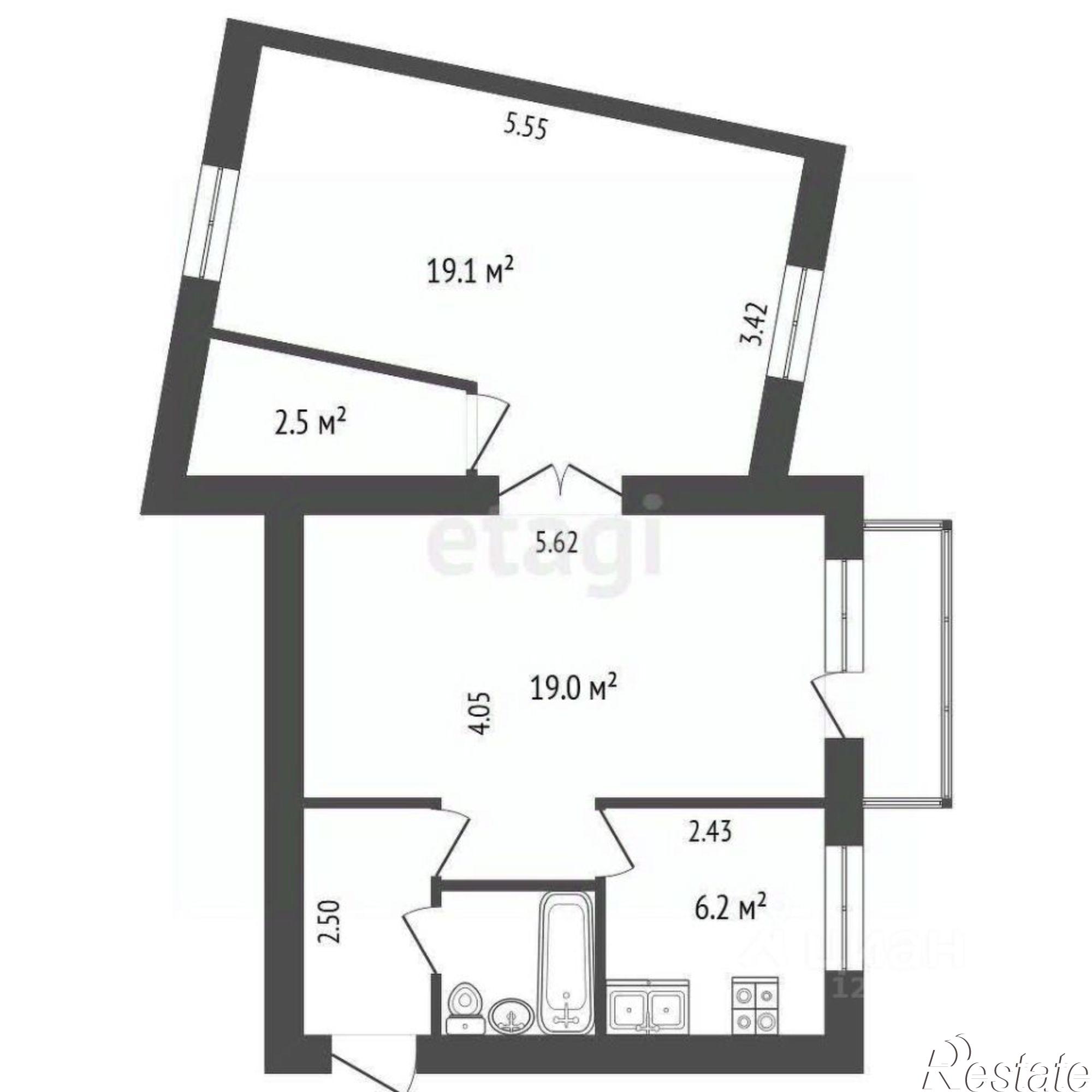 Купить квартиру за 3 900 000 рублей на ул Баррикад, 121