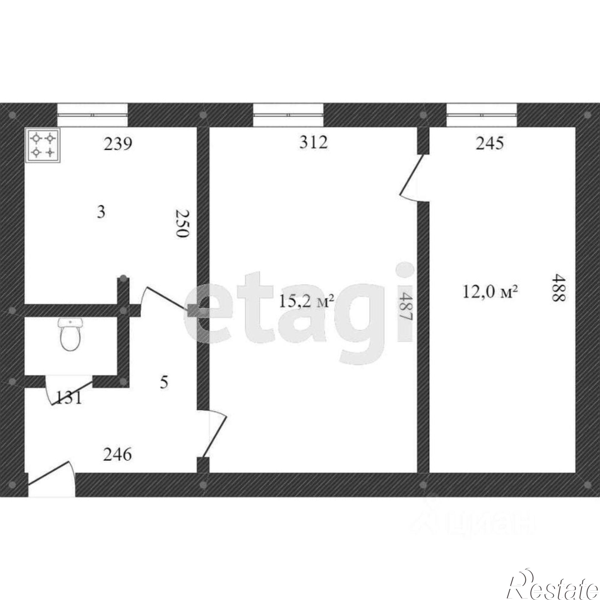 Купить квартиру за 2 200 000 рублей на ул Моторная, 44