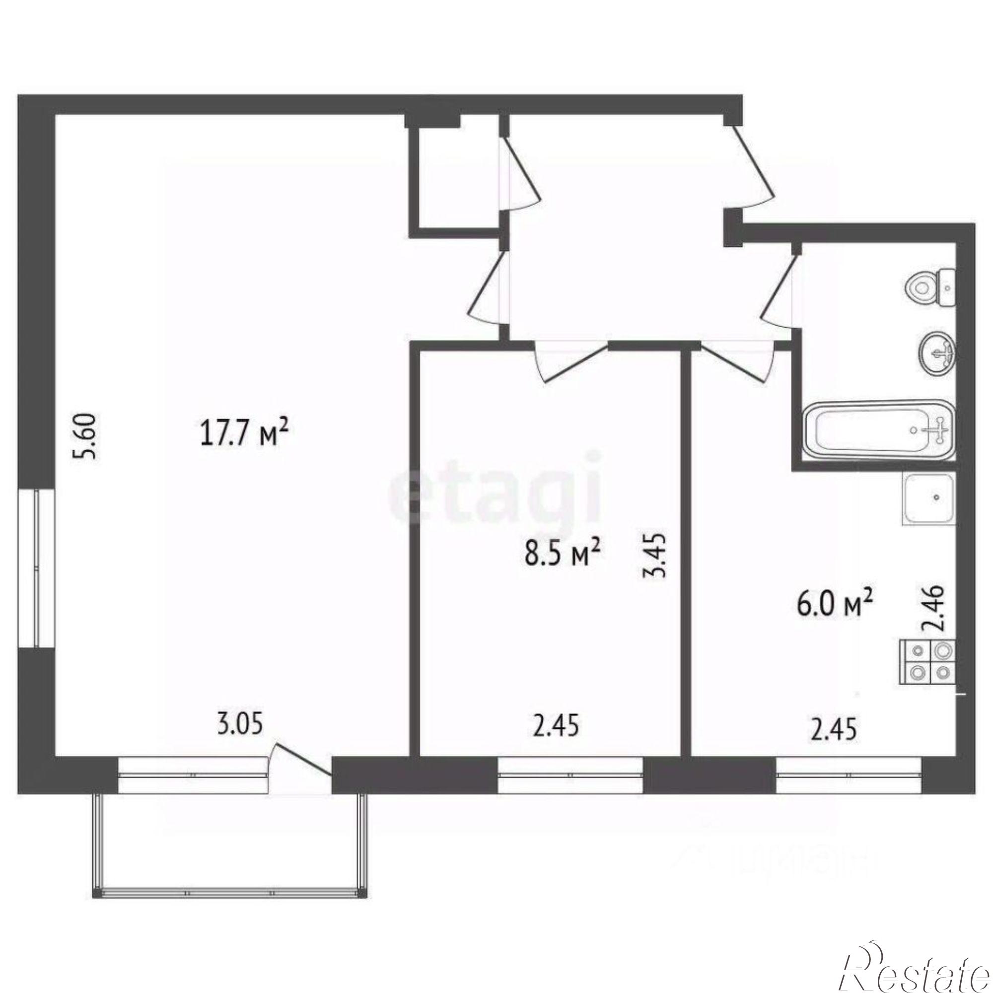 Купить квартиру за 4 000 000 рублей на улица Маршала Жукова, 50