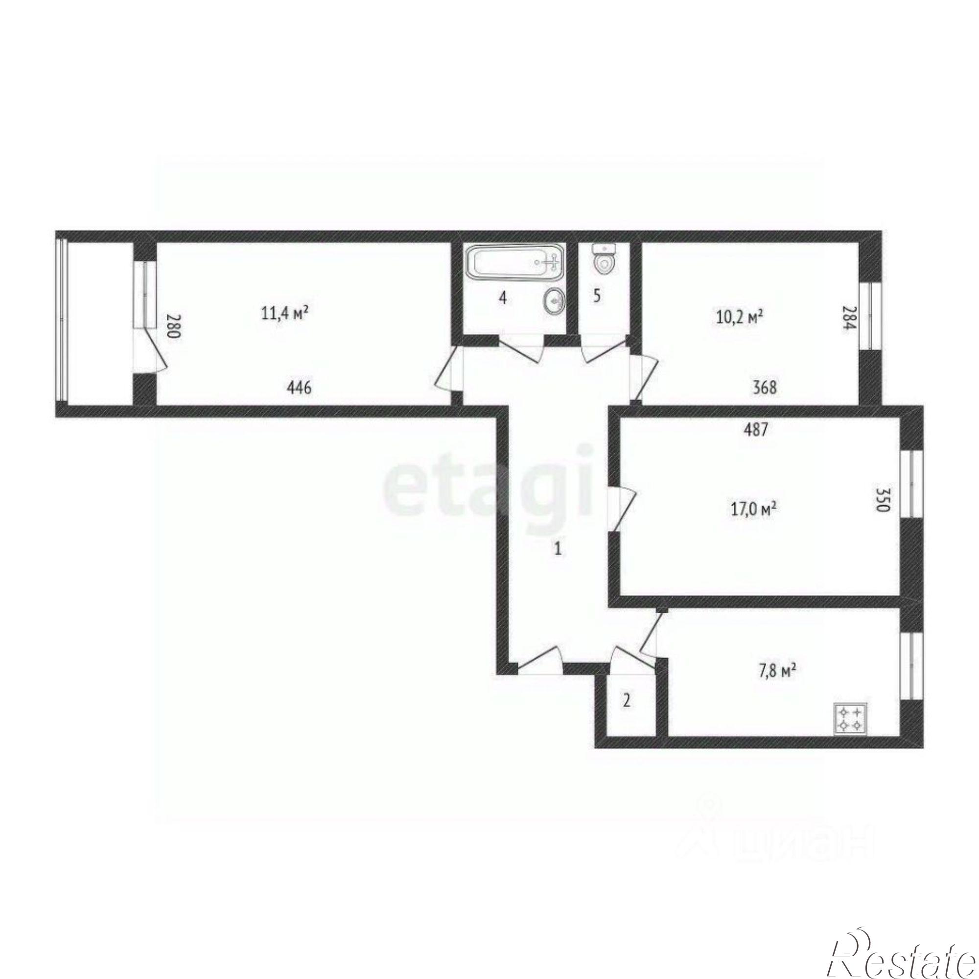 Купить квартиру за 4 700 000 рублей на ул Кибальчича, 3